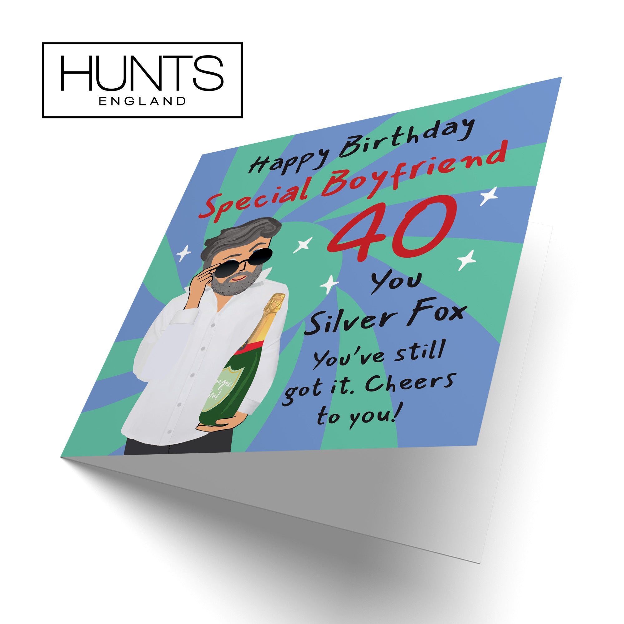 40th Boyfriend Birthday Card Cool Dude Laugh Out Loud - Default Title (GK00044)