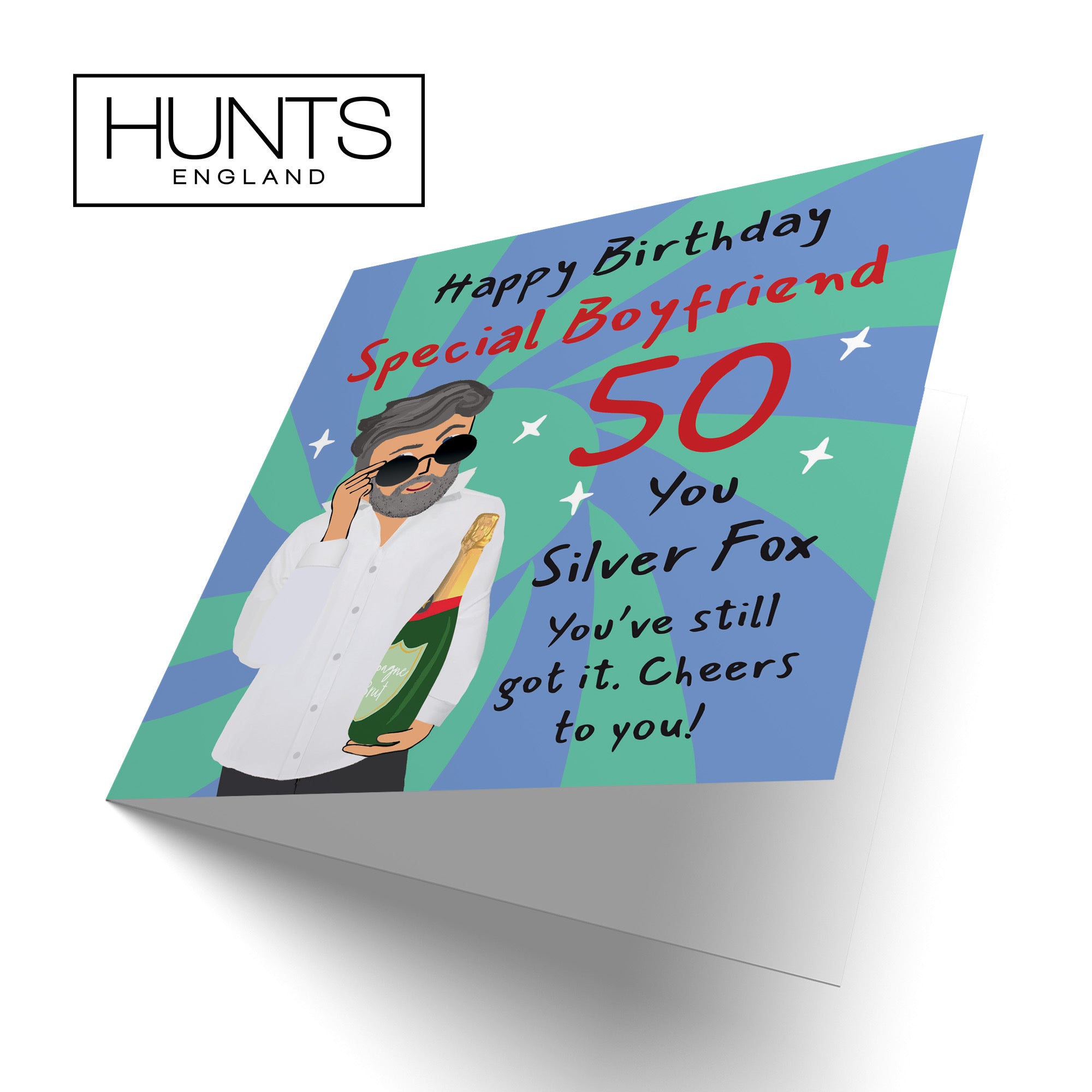 50th Boyfriend Birthday Card Cool Dude Laugh Out Loud - Default Title (GK00045)