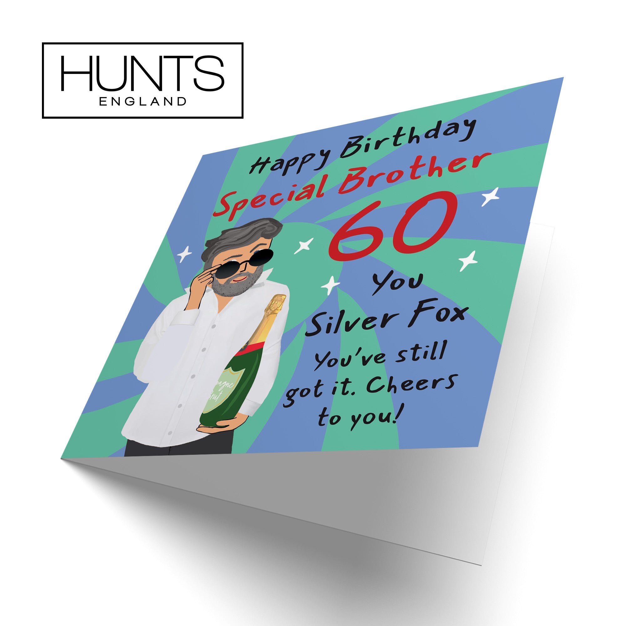 60th Brother Birthday Card Cool Dude Laugh Out Loud - Default Title (GK00054)