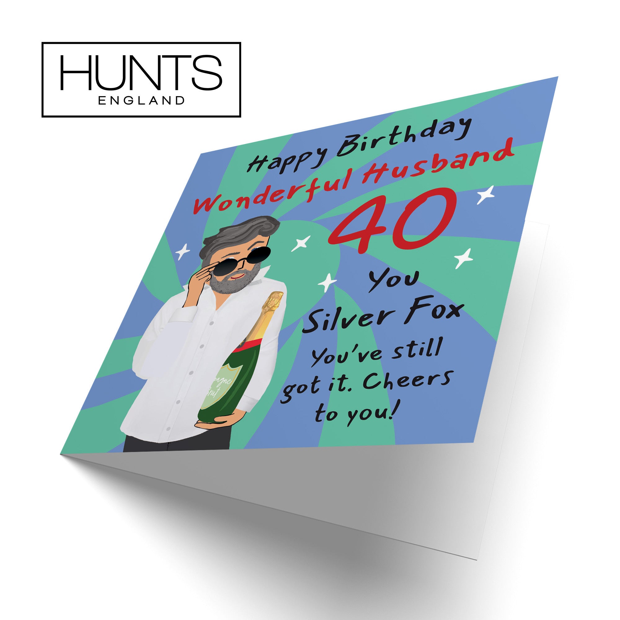 40th Husband Birthday Card Cool Dude Laugh Out Loud - Default Title (GK00105)