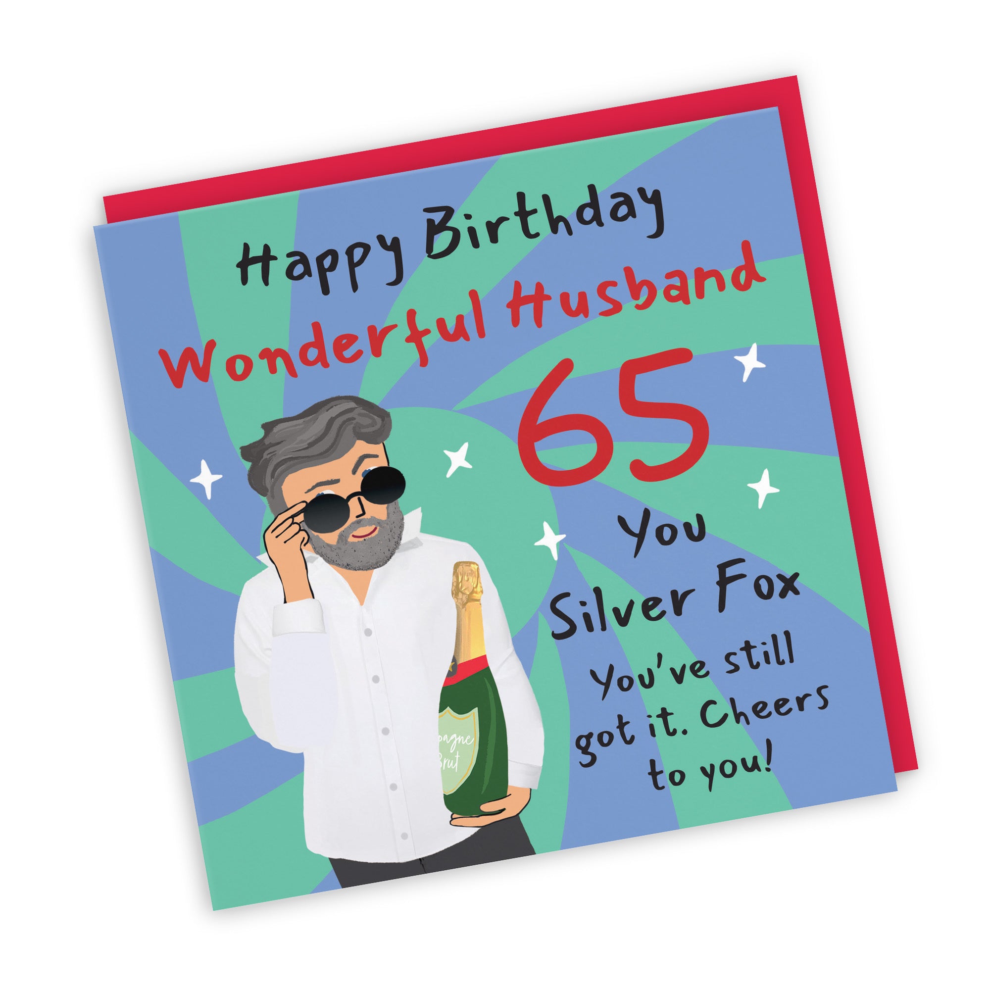 65th Husband Birthday Card Cool Dude Laugh Out Loud - Default Title (GK00108)