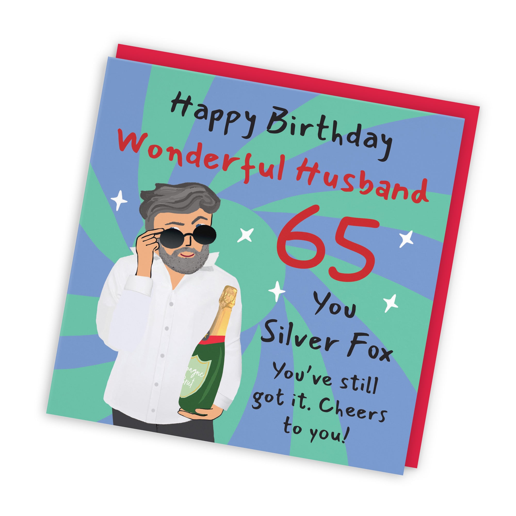 65th Husband Birthday Card Cool Dude Laugh Out Loud - Default Title (GK00108)