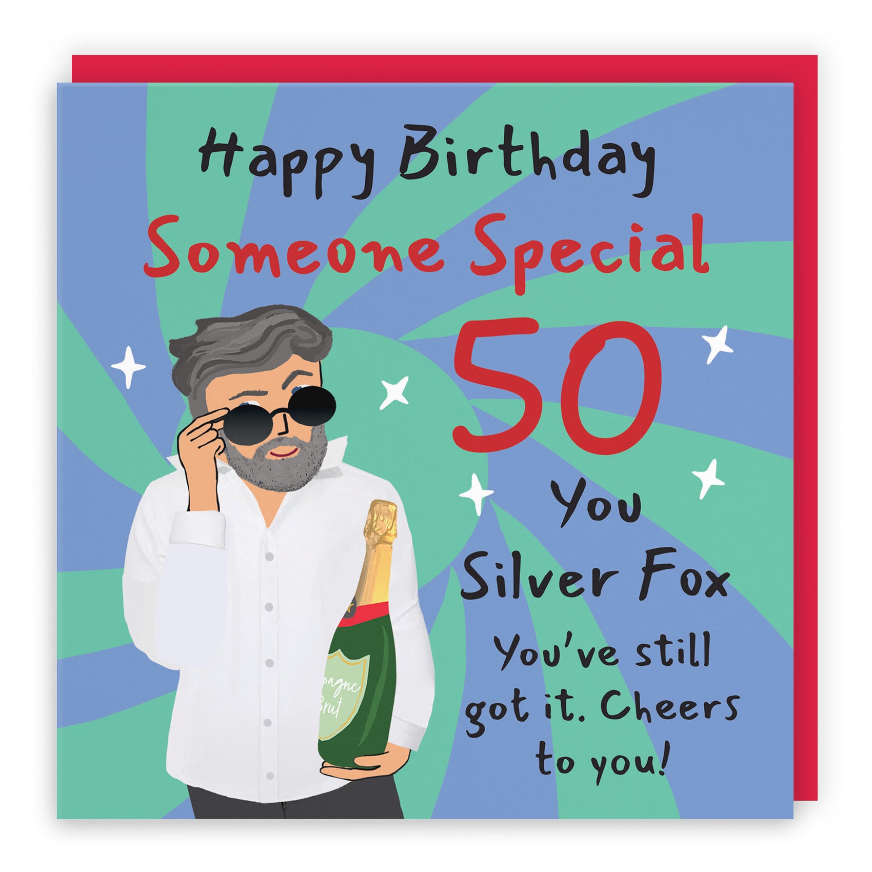 Male 50th Someone Special Birthday Card Cool Dude Laugh Out Loud - Default Title (GK00143)
