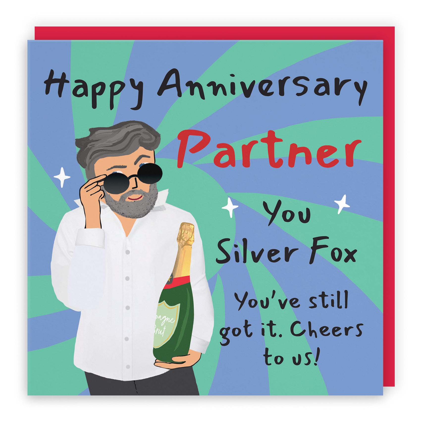 Male Partner Anniversary Card Cool Dude Laugh Out Loud - Default Title (GK00152)