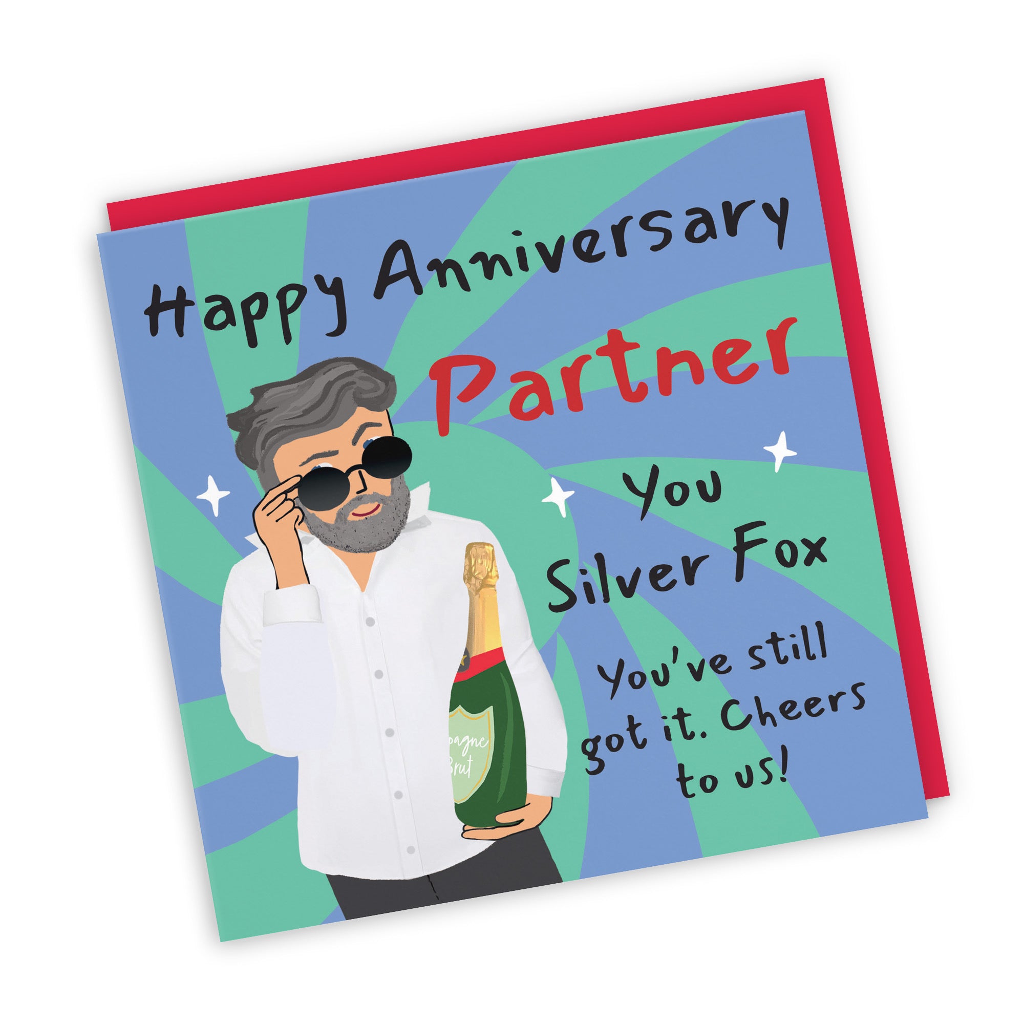 Male Partner Anniversary Card Cool Dude Laugh Out Loud - Default Title (GK00152)