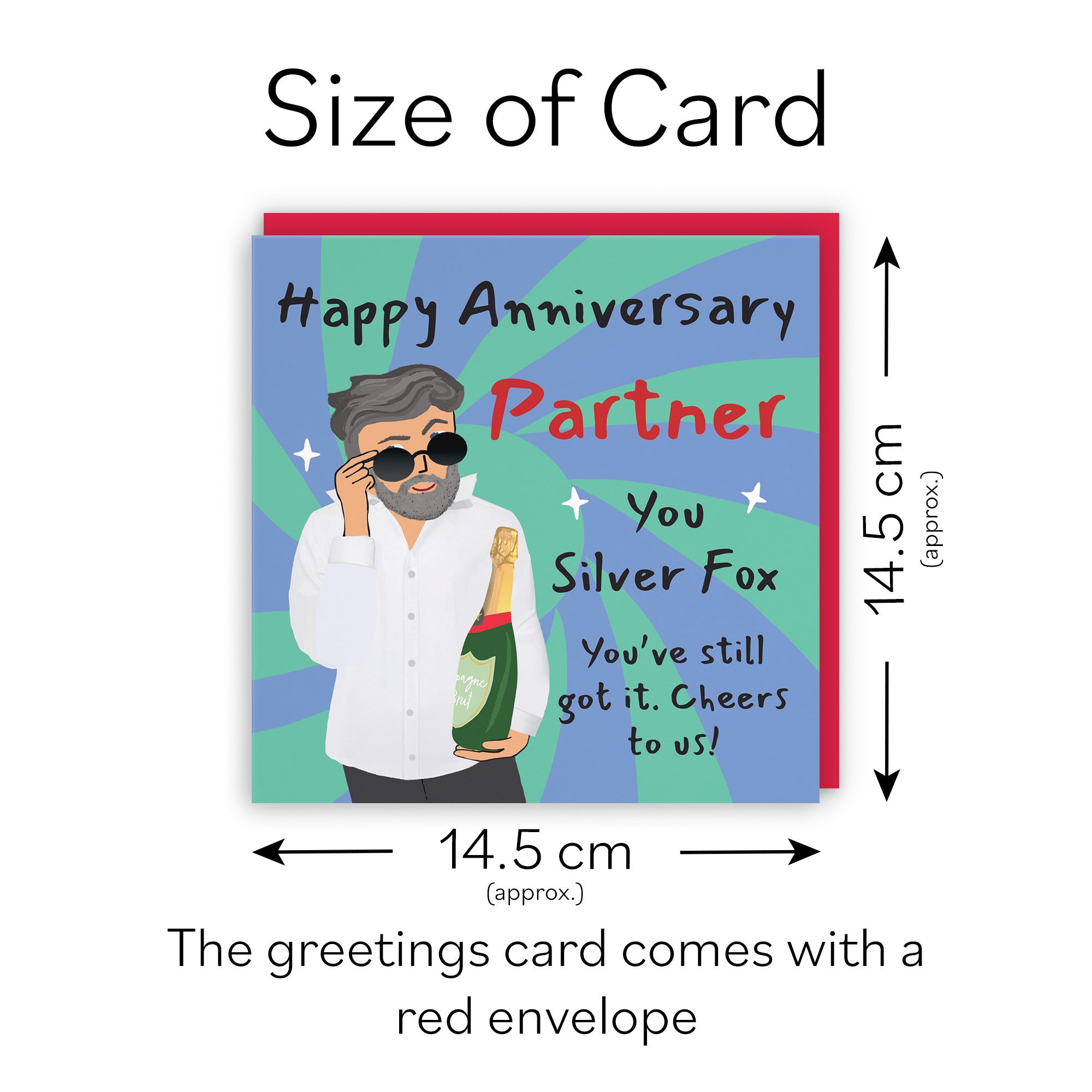 Male Partner Anniversary Card Cool Dude Laugh Out Loud - Default Title (GK00152)