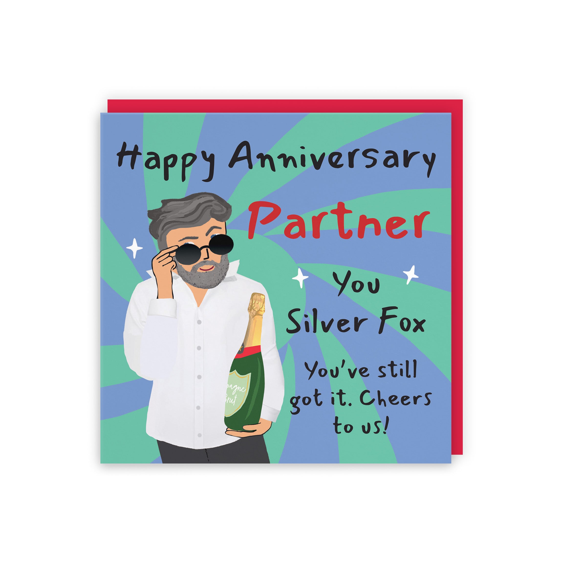 Male Partner Anniversary Card Cool Dude Laugh Out Loud - Default Title (GK00152)