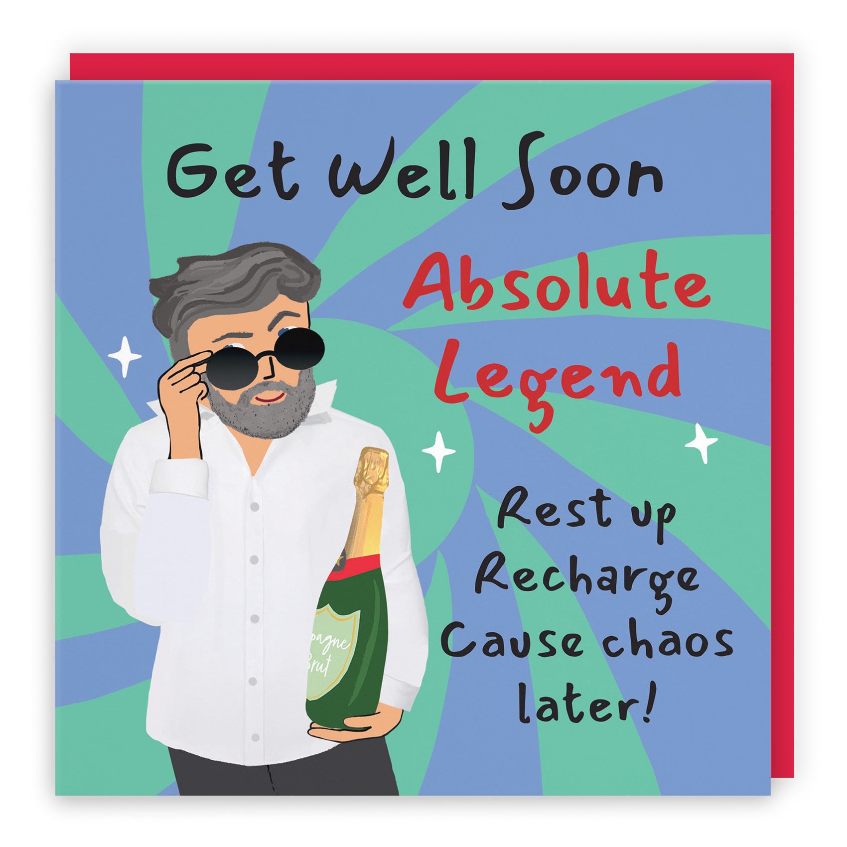 Men's Get Well Card Cool Dude Laugh Out Loud - Default Title (GK00161)