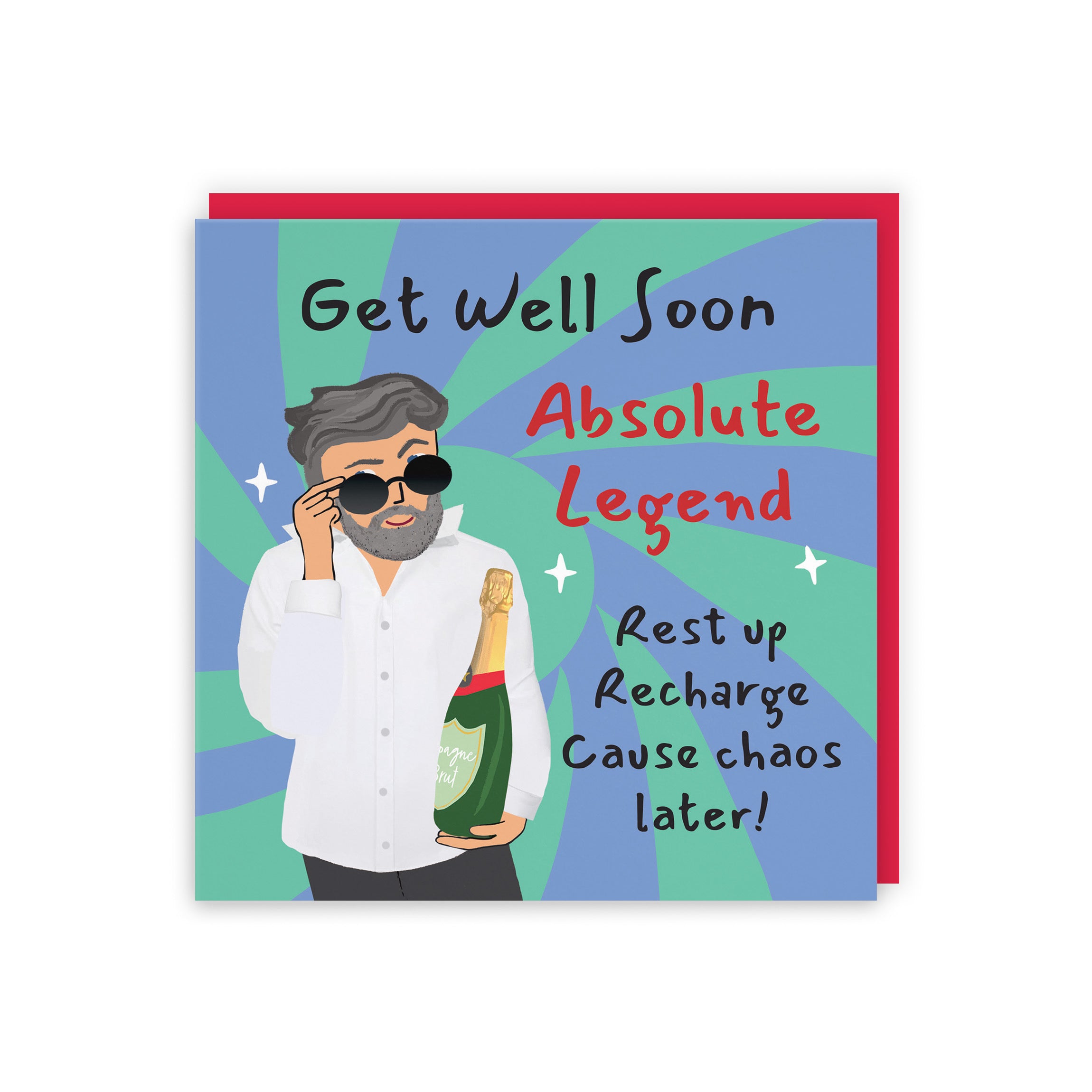 Men's Get Well Card Cool Dude Laugh Out Loud - Default Title (GK00161)
