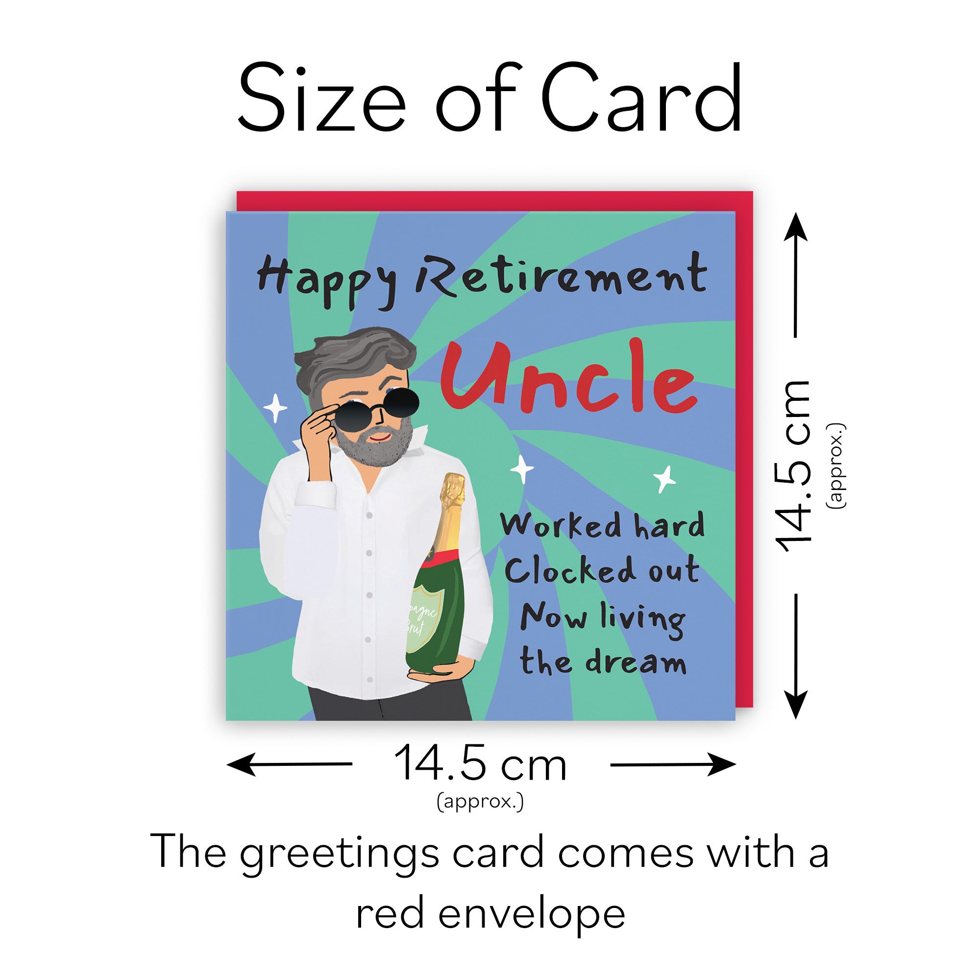 Uncle Retirement Card Cool Dude Laugh Out Loud - Default Title (GK00186)