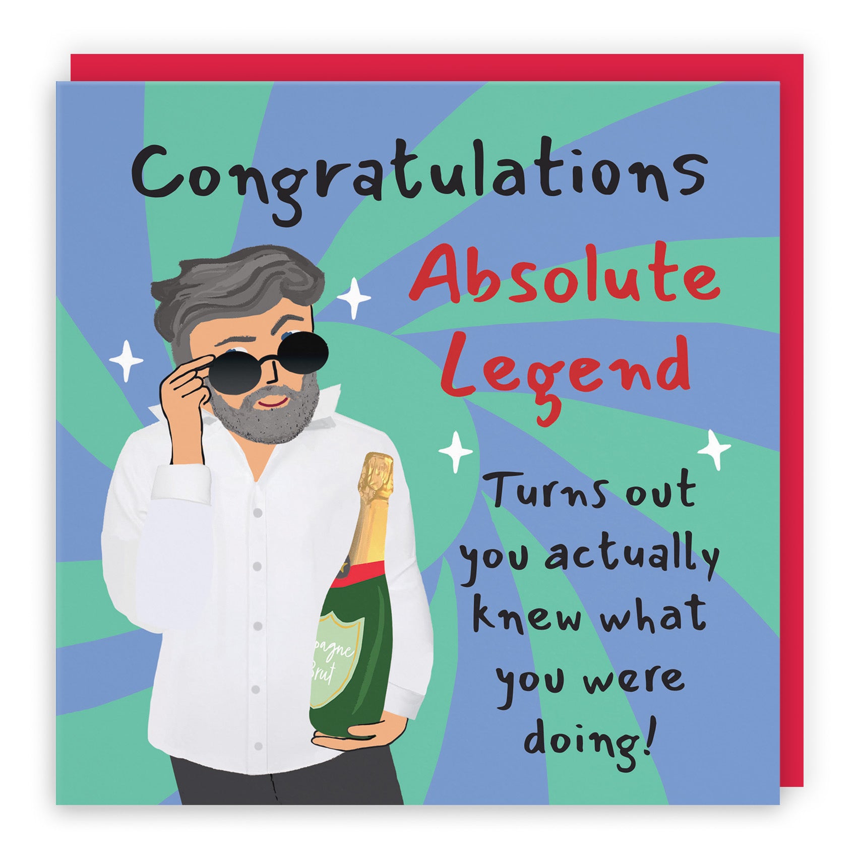 Men's Congratulations Card Cool Dude Laugh Out Loud - Default Title (GK00190)