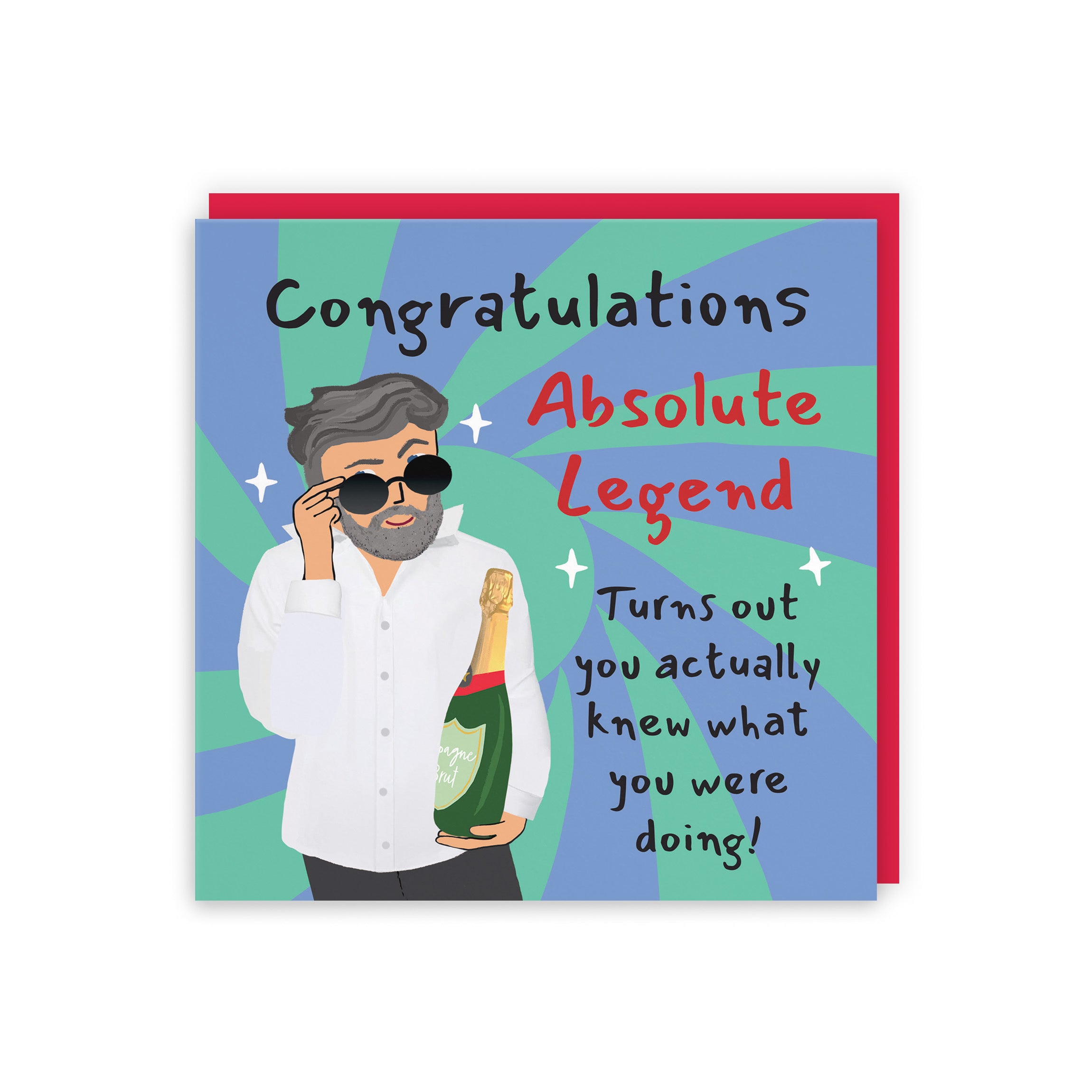 Men's Congratulations Card Cool Dude Laugh Out Loud - Default Title (GK00190)