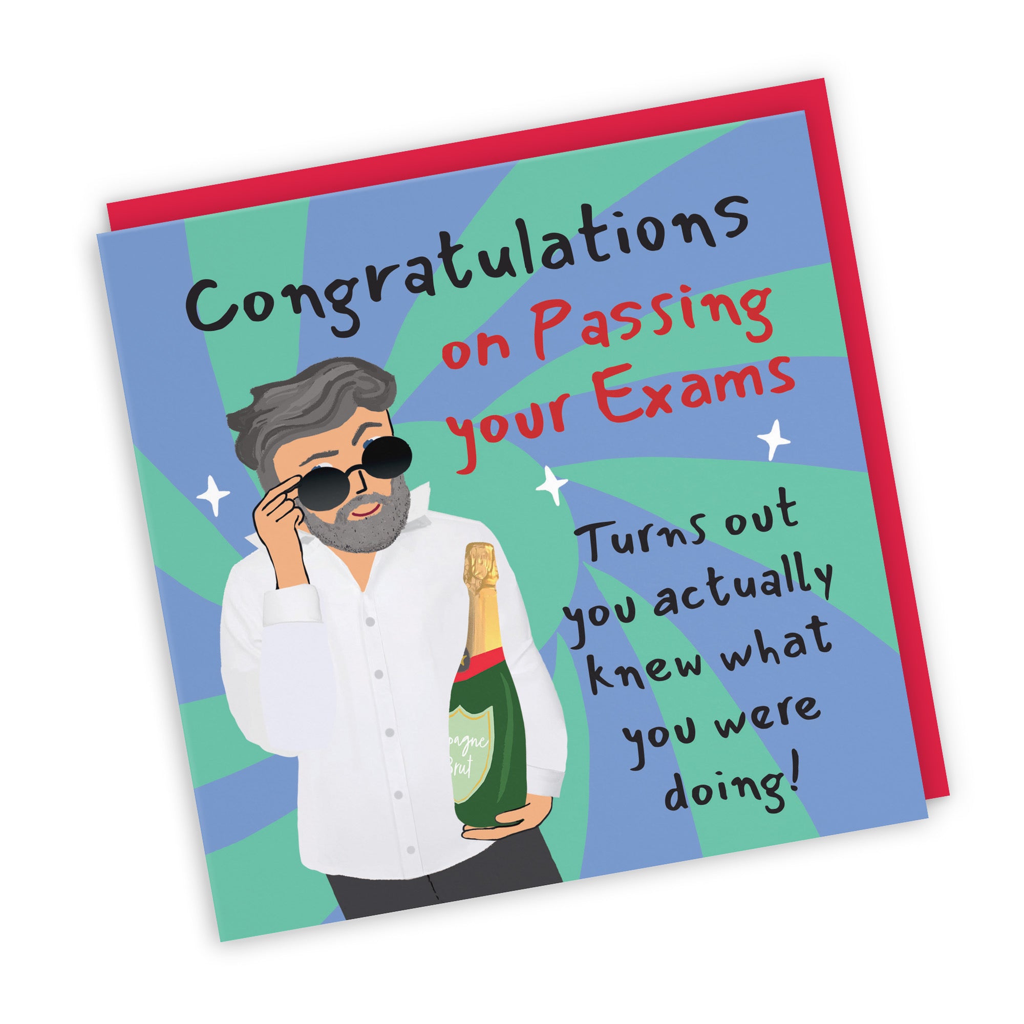 Men's Exams Congratulations Card Cool Dude Laugh Out Loud - Default Title (GK00191)