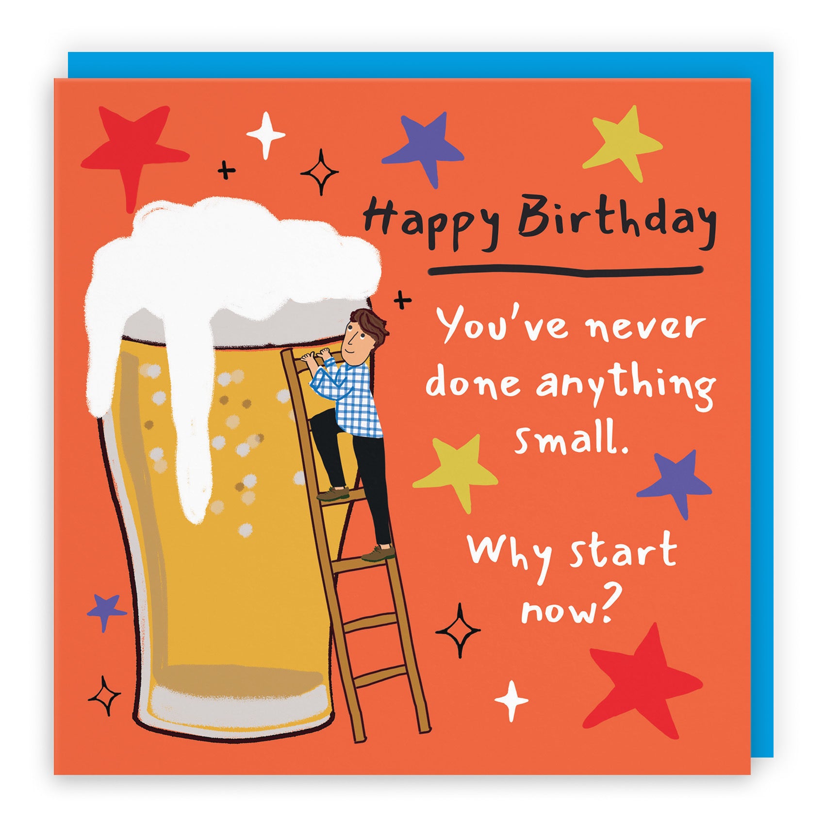 Men's Birthday Card Big Beer Laugh Out Loud - Default Title (GK00225)