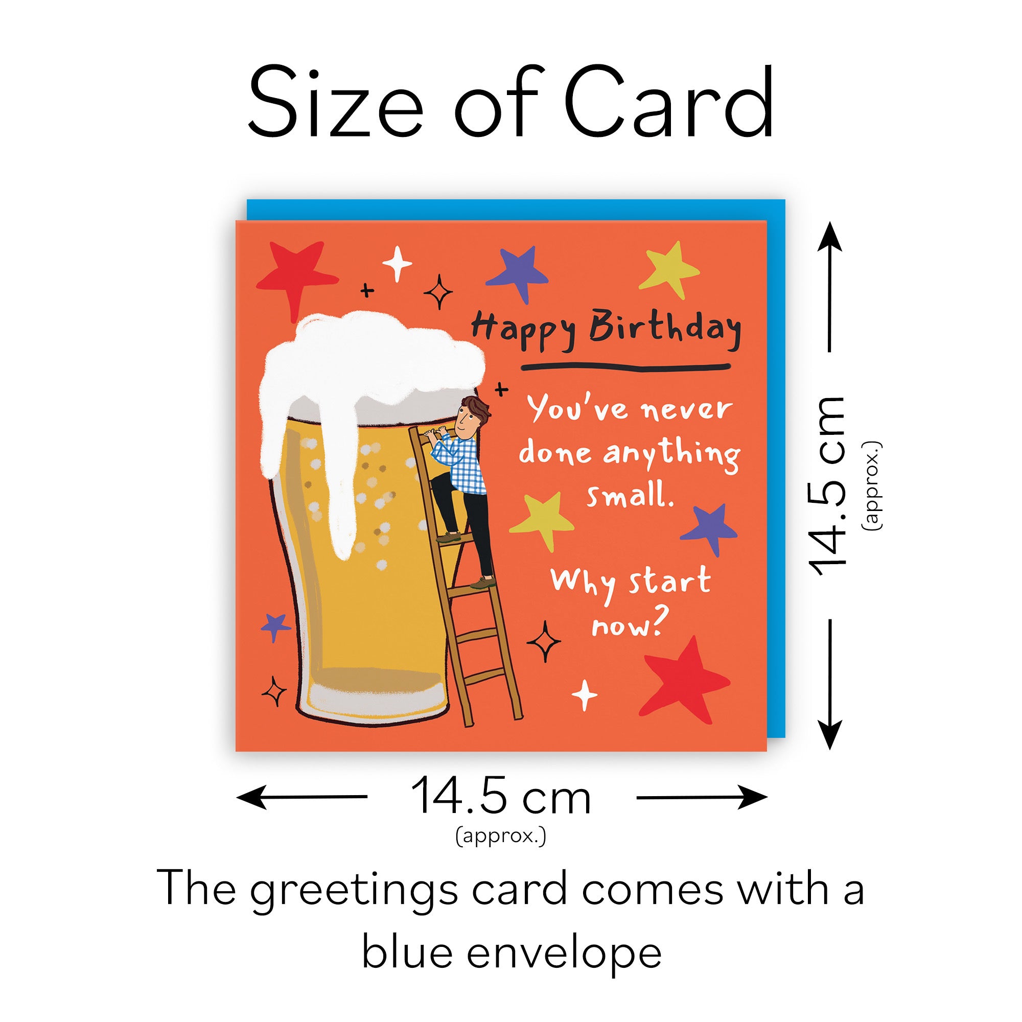 Men's Birthday Card Big Beer Laugh Out Loud - Default Title (GK00225)