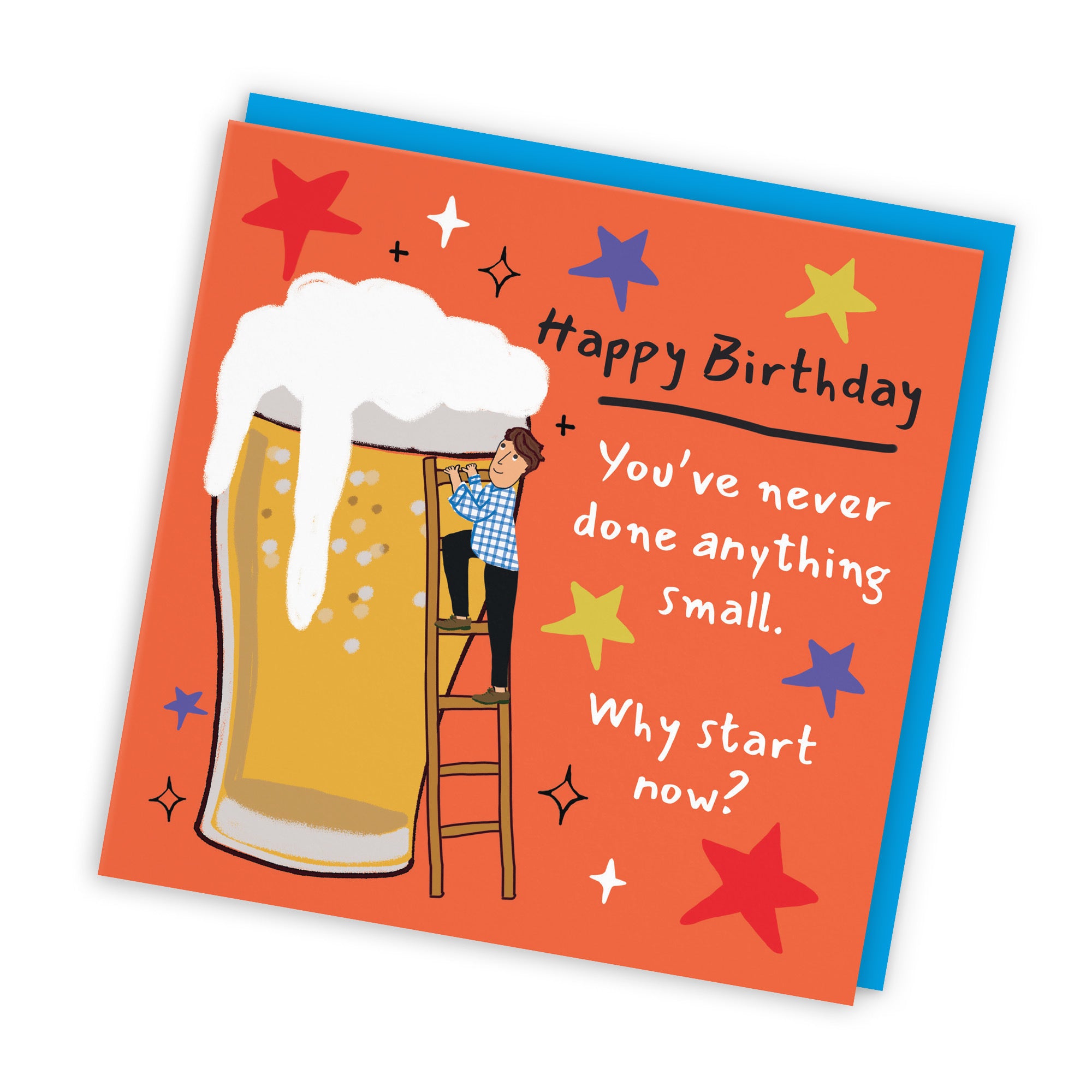 Men's Birthday Card Big Beer Laugh Out Loud - Default Title (GK00225)