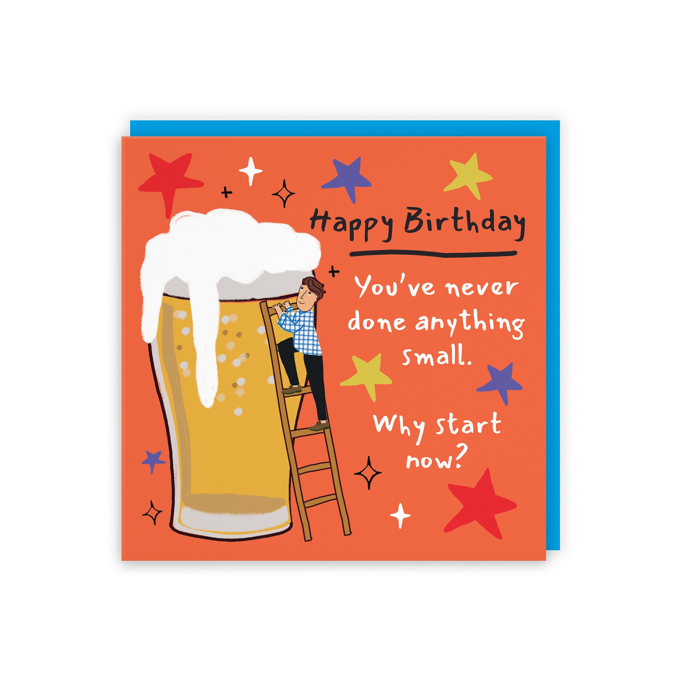 Men's Birthday Card Big Beer Laugh Out Loud - Default Title (GK00225)