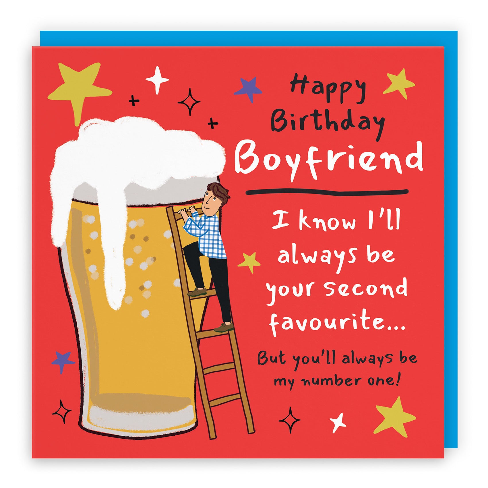 Boyfriend Birthday Card Big Beer Laugh Out Loud - Default Title (GK00228)
