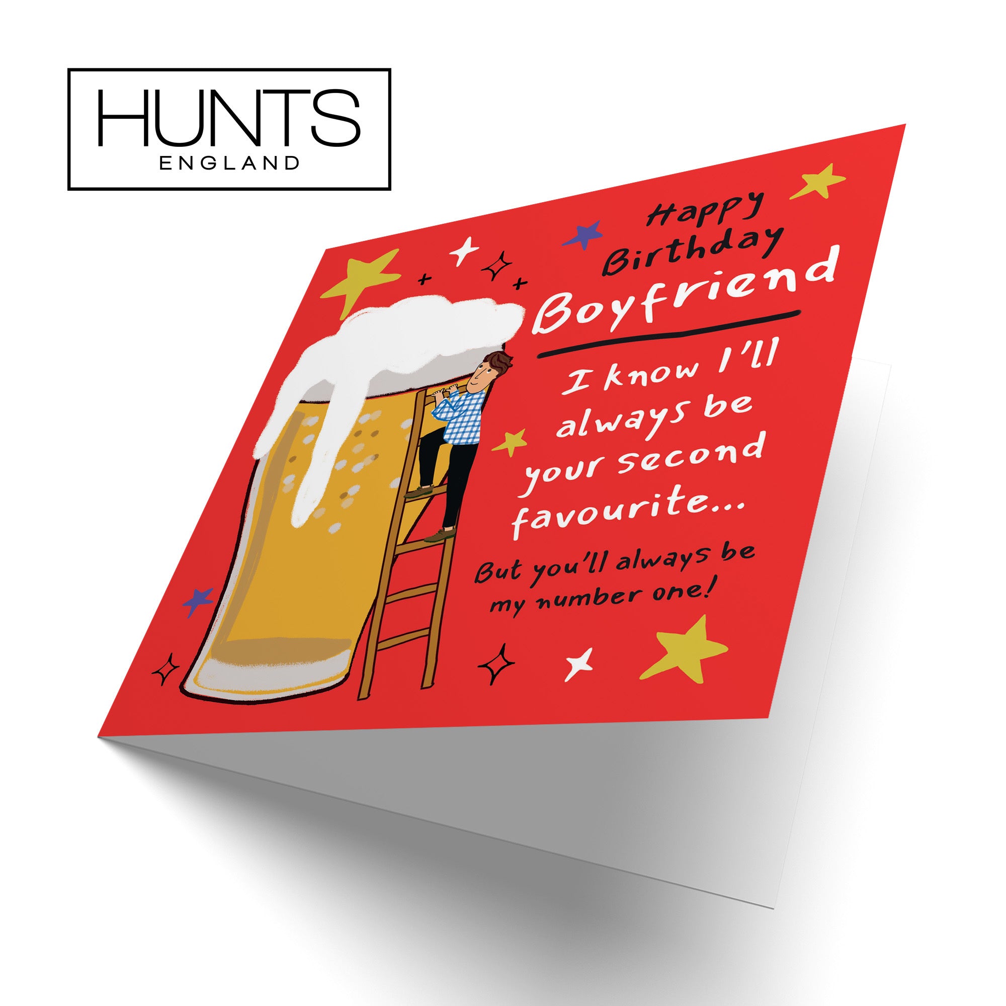 Boyfriend Birthday Card Big Beer Laugh Out Loud - Default Title (GK00228)
