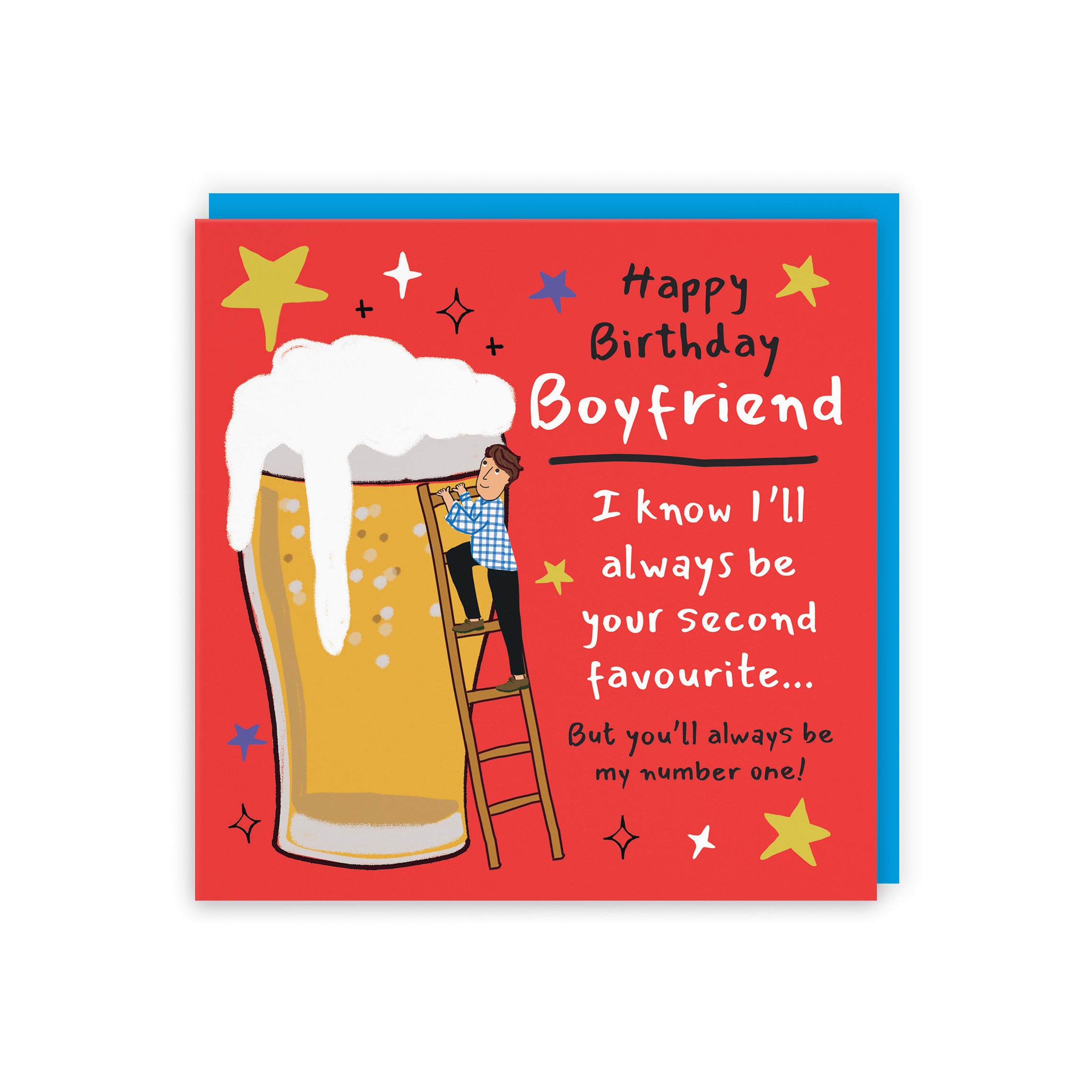 Boyfriend Birthday Card Big Beer Laugh Out Loud - Default Title (GK00228)