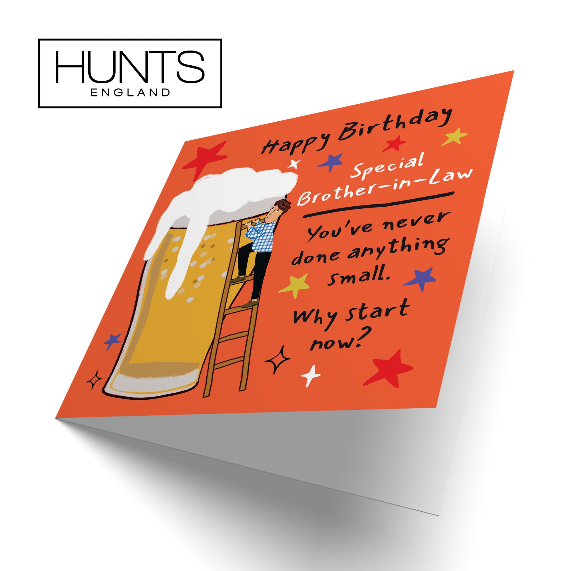 Brother-in-Law Birthday Card Big Beer Laugh Out Loud - Default Title (GK00230)