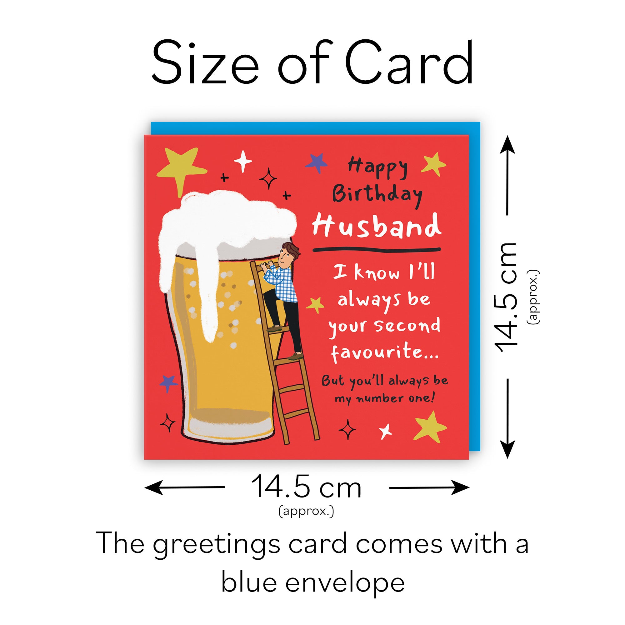 Husband Birthday Card Big Beer Laugh Out Loud - Default Title (GK00237)
