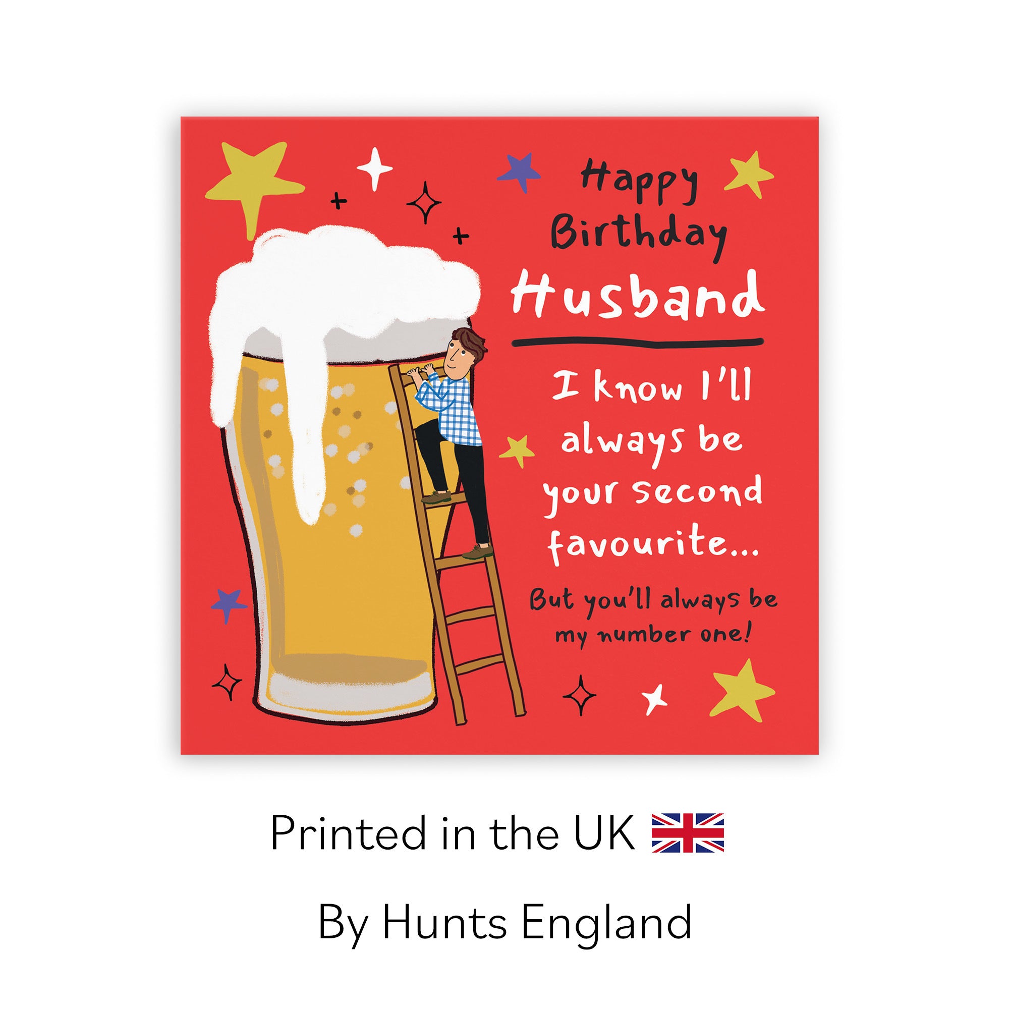 Husband Birthday Card Big Beer Laugh Out Loud - Default Title (GK00237)