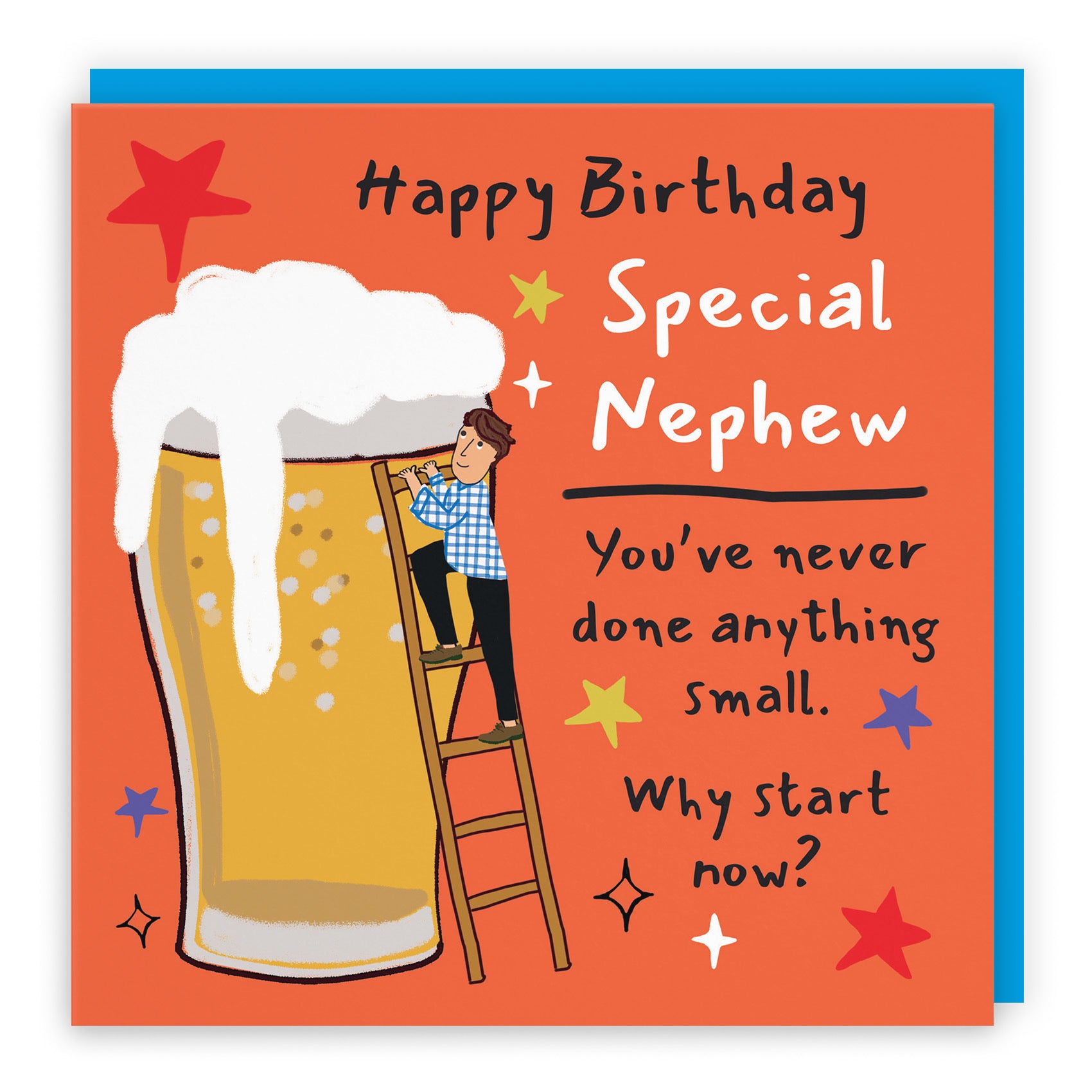 Nephew Birthday Card Big Beer Laugh Out Loud - Default Title (GK00239)