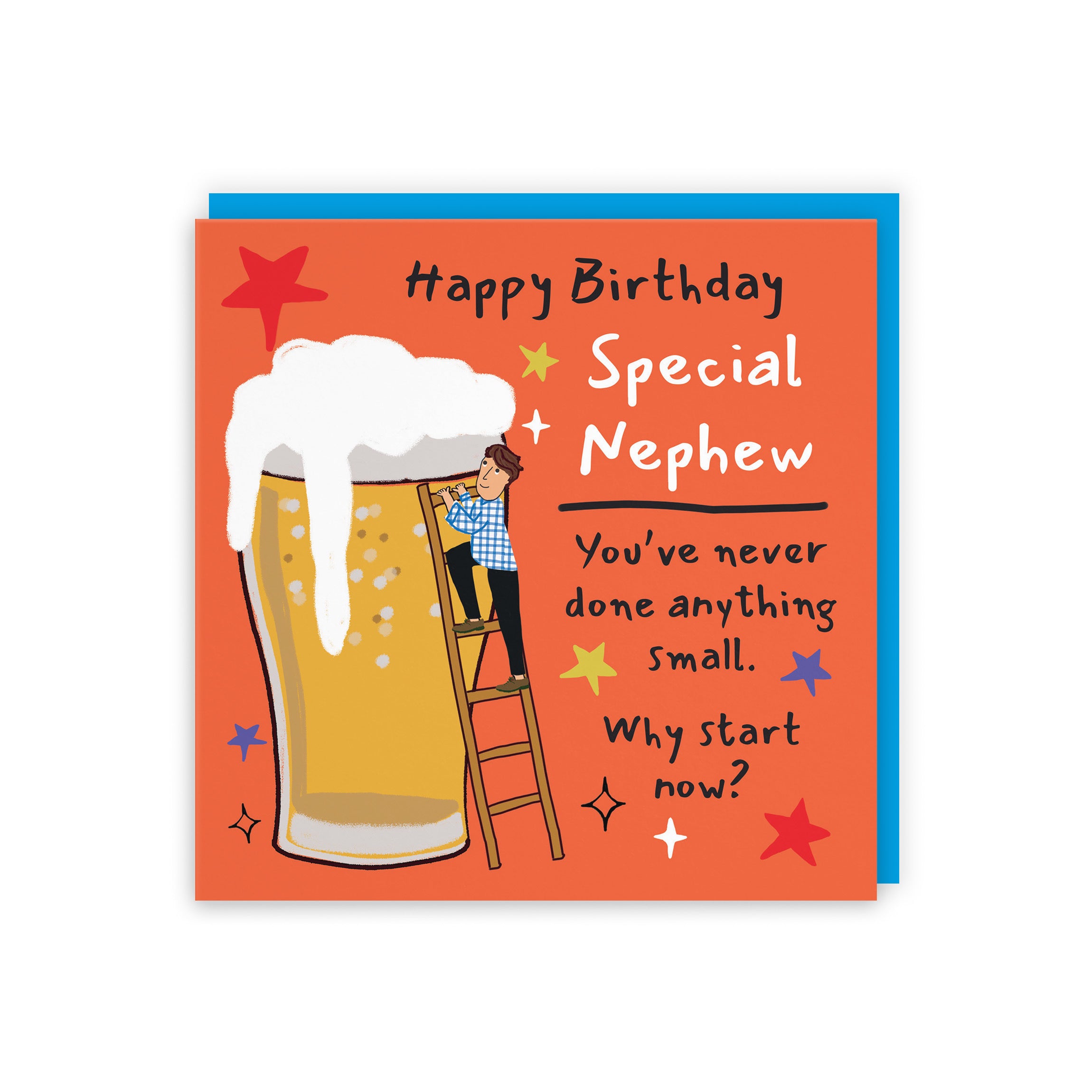 Nephew Birthday Card Big Beer Laugh Out Loud - Default Title (GK00239)