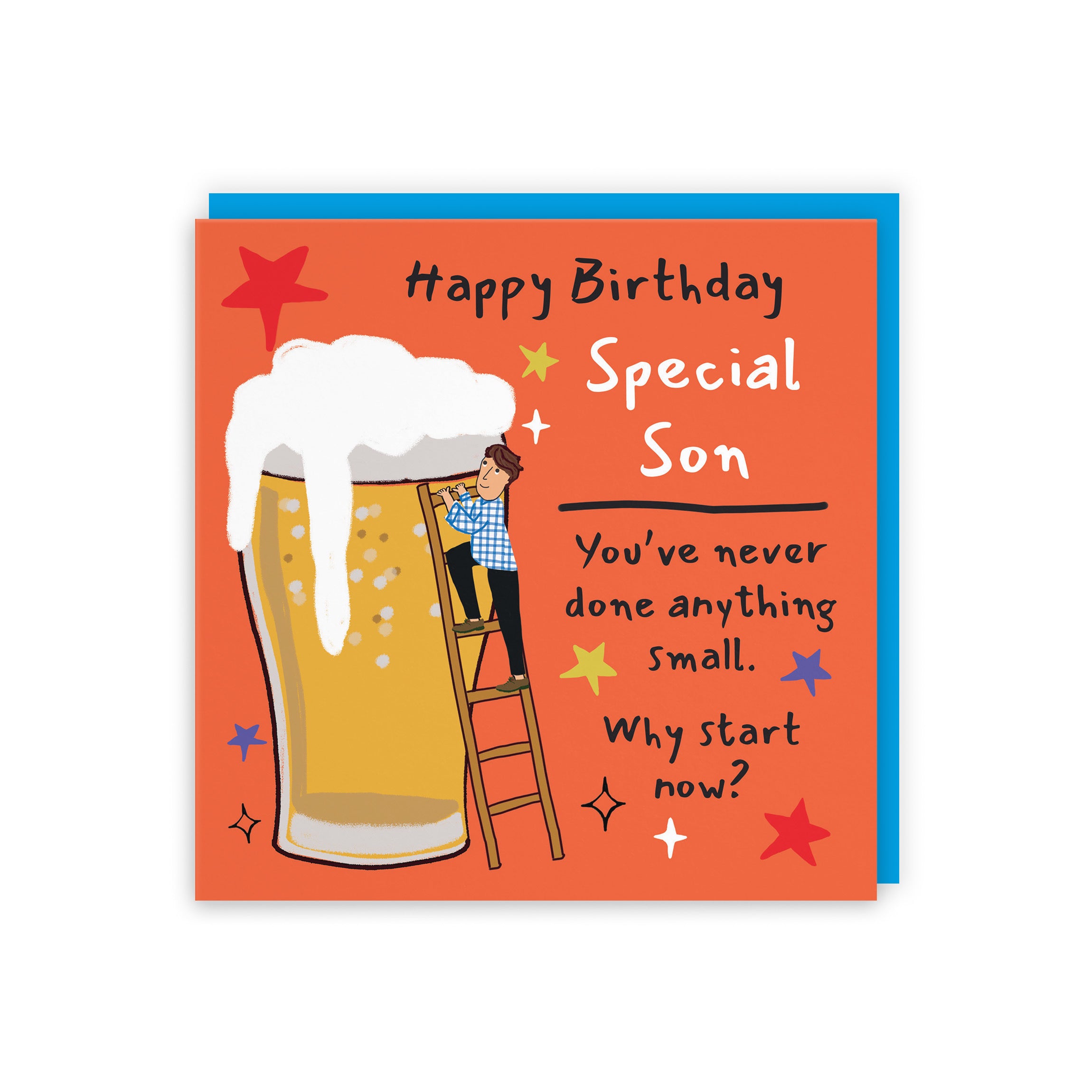 Son Birthday Card Big Beer Laugh Out Loud - Default Title (GK00241)