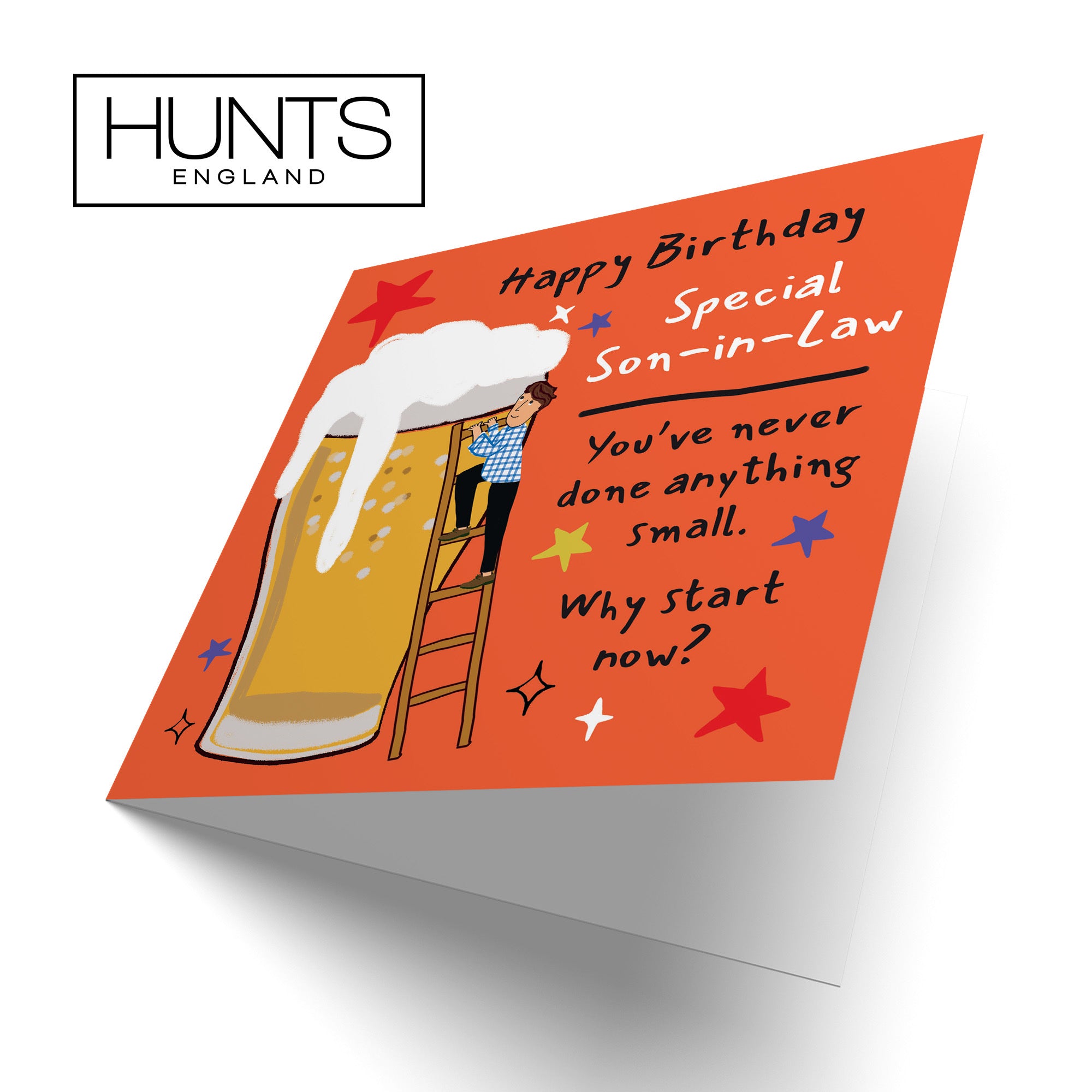 Son-in-Law Birthday Card Big Beer Laugh Out Loud - Default Title (GK00242)