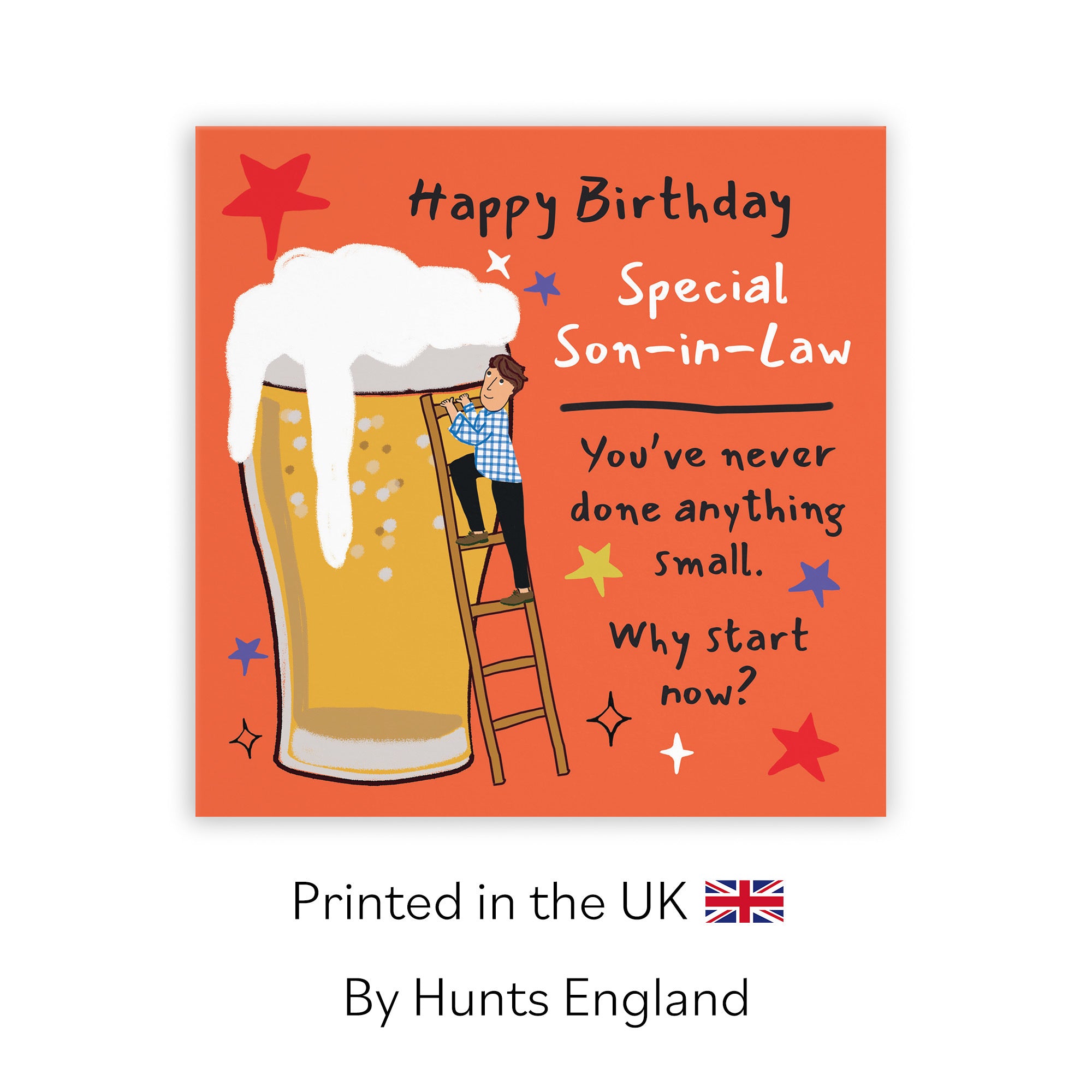 Son-in-Law Birthday Card Big Beer Laugh Out Loud - Default Title (GK00242)