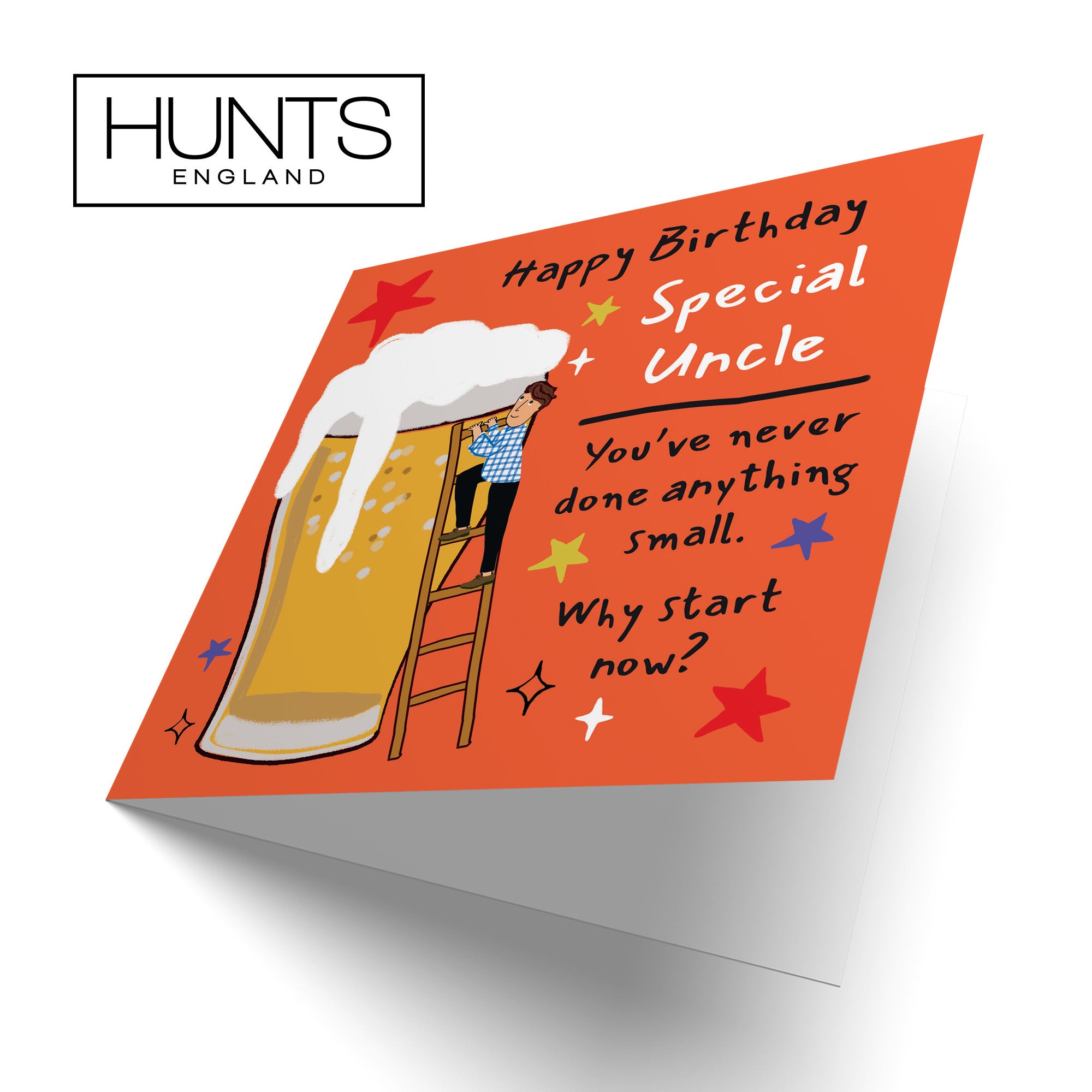 Uncle Birthday Card Big Beer Laugh Out Loud - Default Title (GK00244)