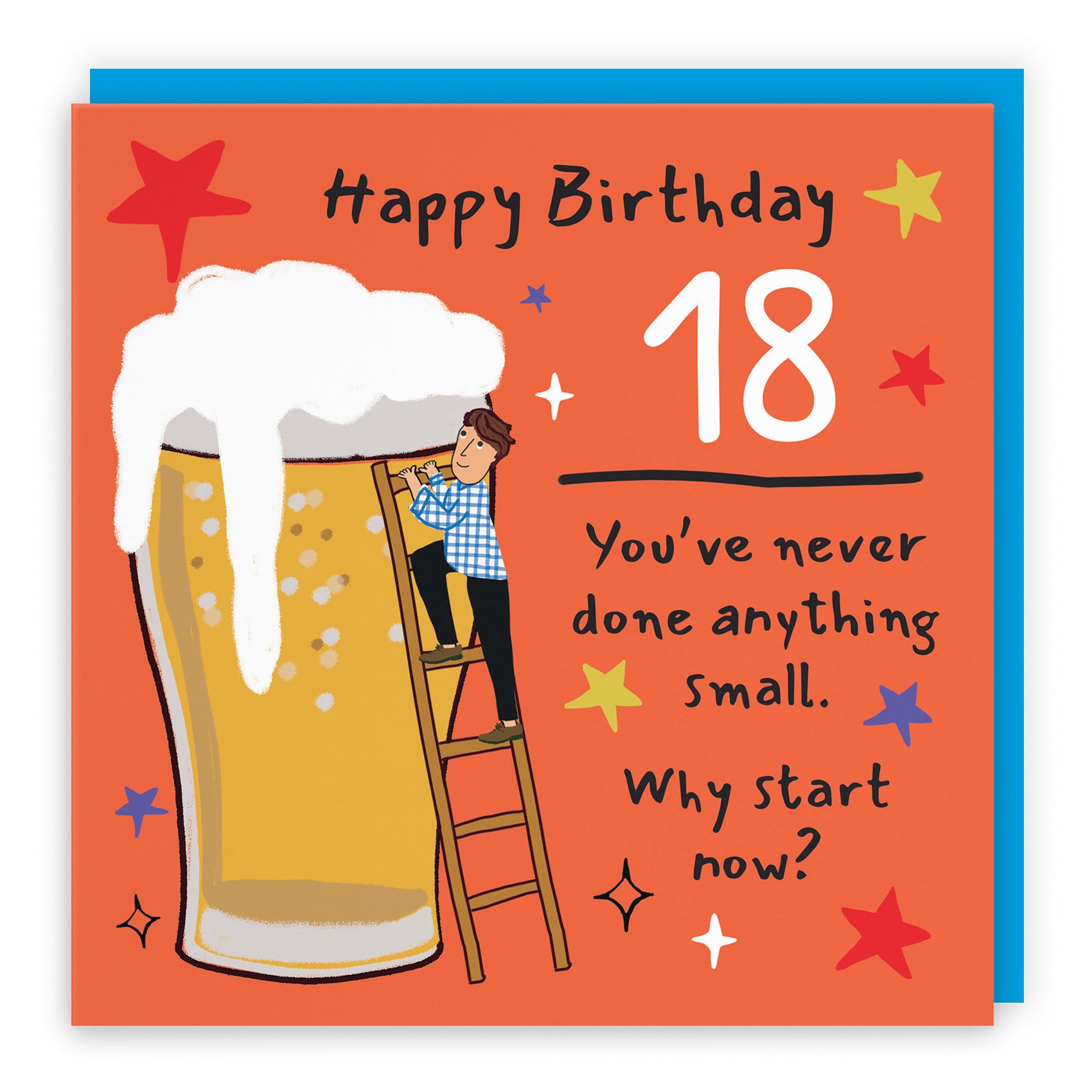 Men's 18th Birthday Card Big Beer Laugh Out Loud - Default Title (GK00245)