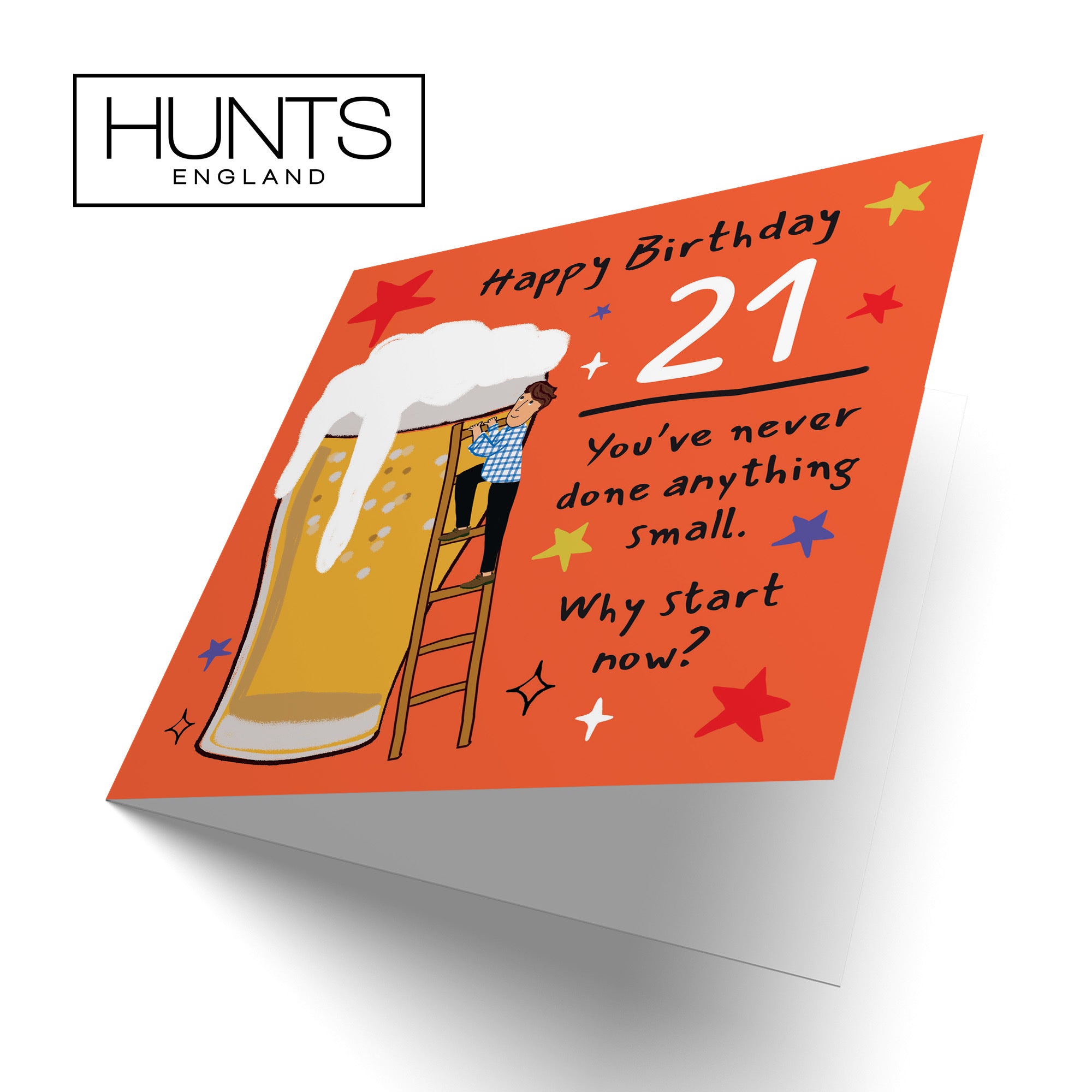 Men's 21st Birthday Card Big Beer Laugh Out Loud - Default Title (GK00248)