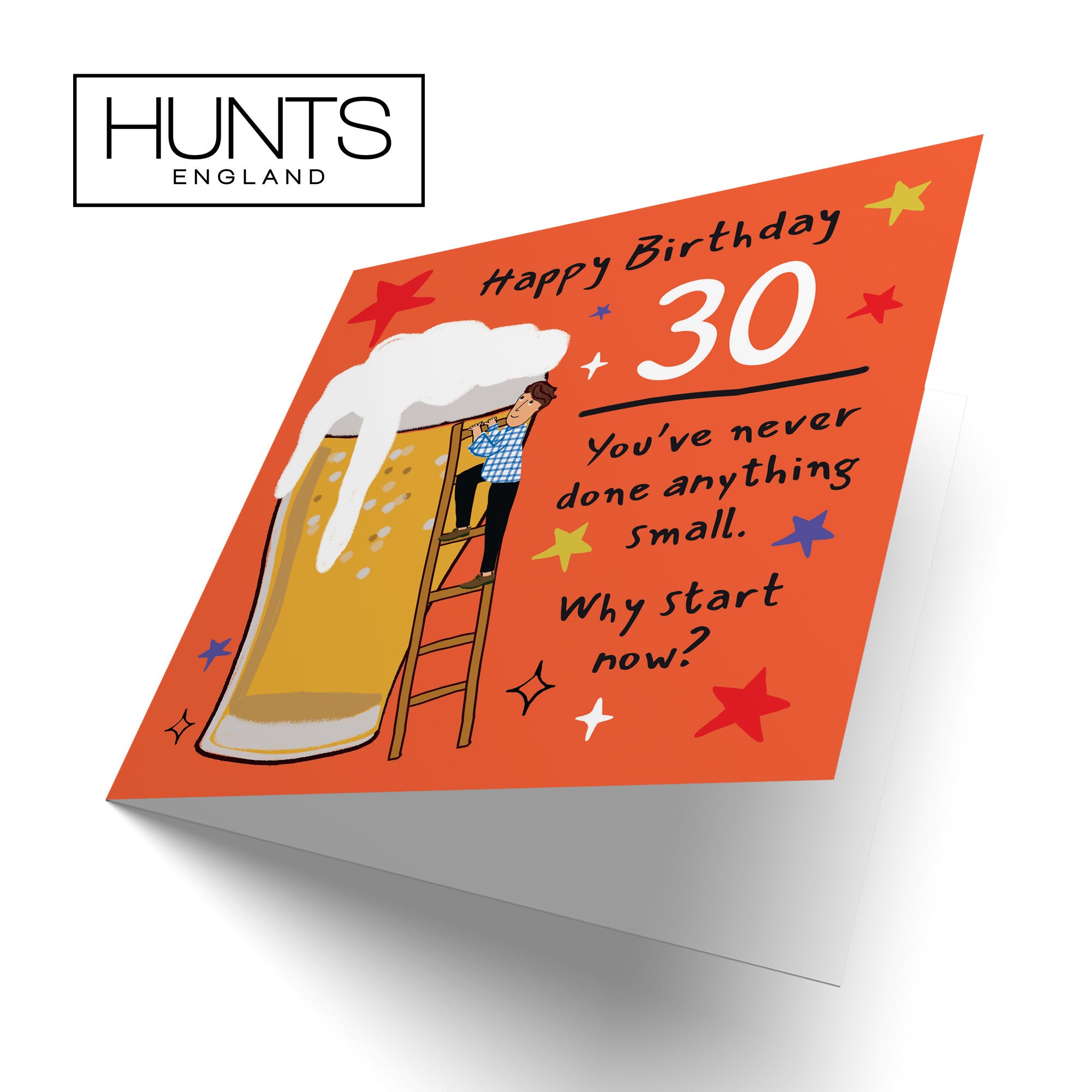 Men's 30th Birthday Card Big Beer Laugh Out Loud - Default Title (GK00249)