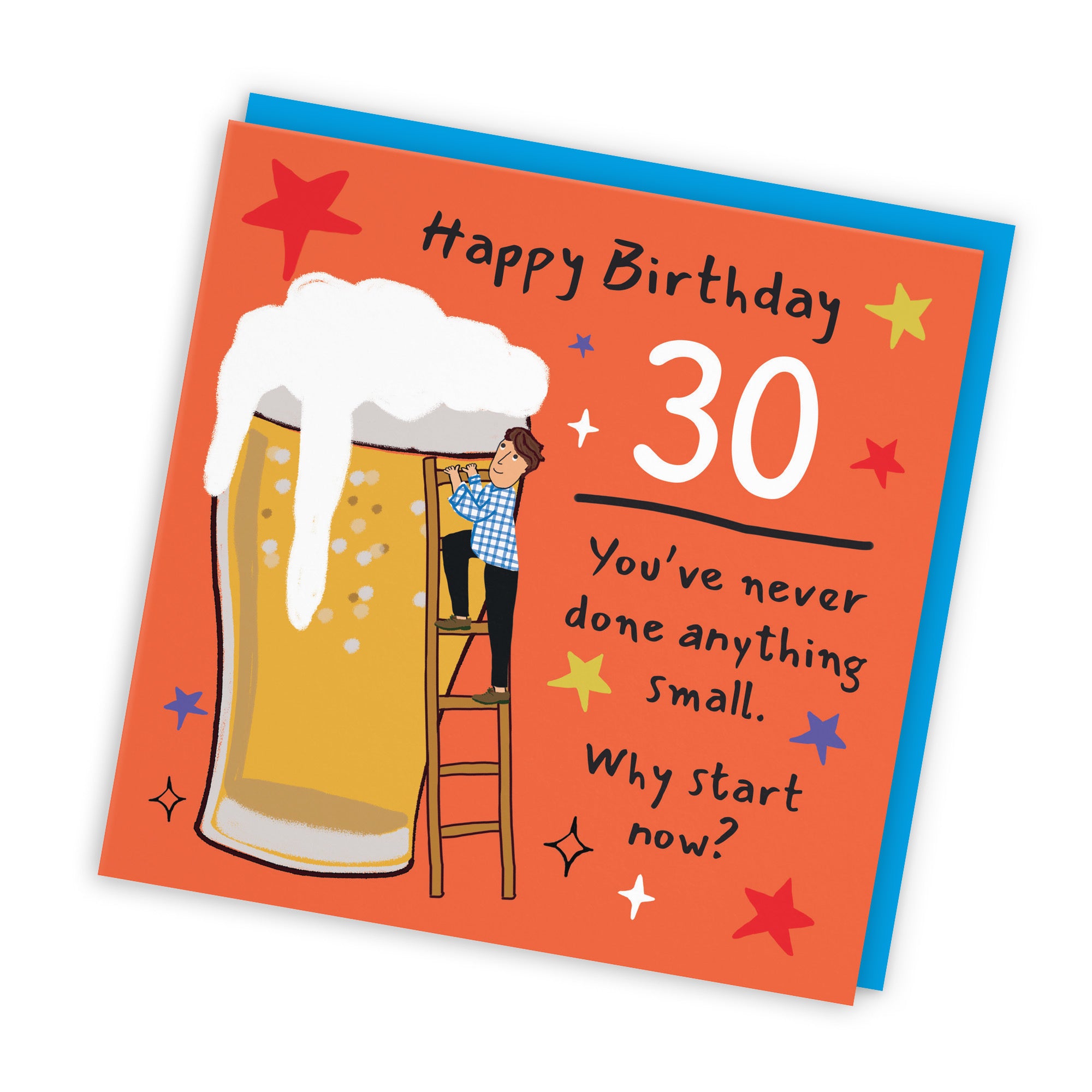 Men's 30th Birthday Card Big Beer Laugh Out Loud - Default Title (GK00249)