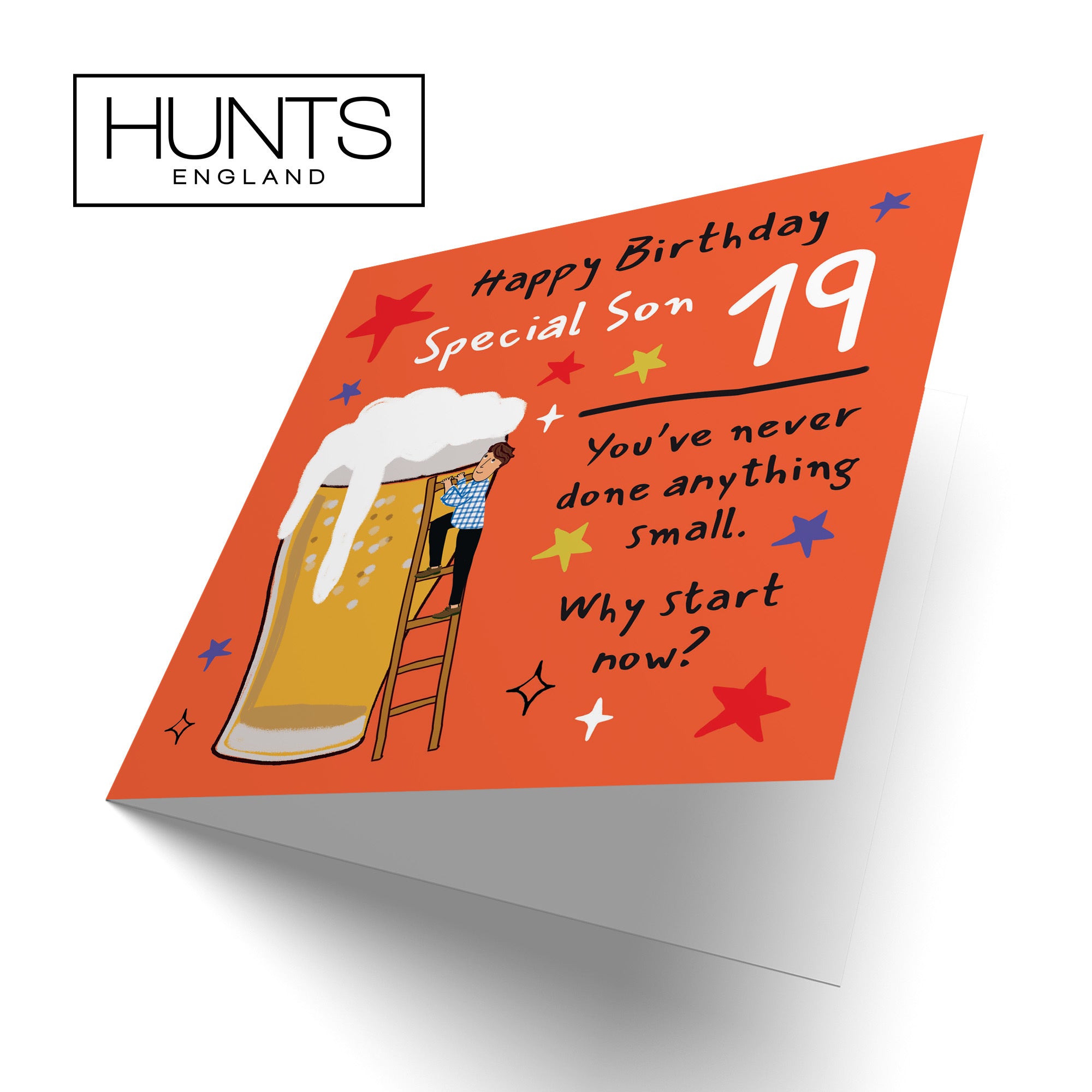 19th Son Birthday Card Big Beer Laugh Out Loud - Default Title (GK00308)