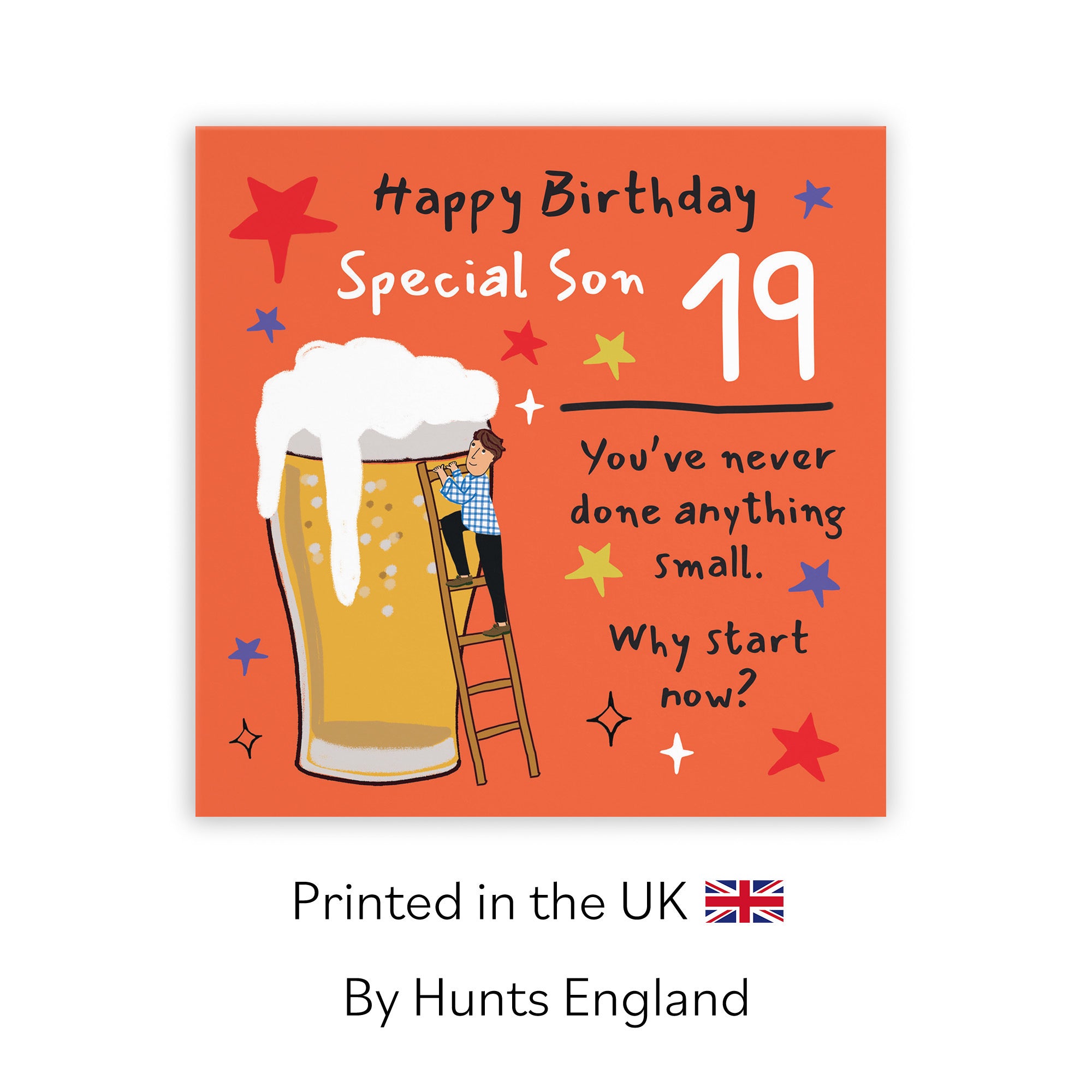 19th Son Birthday Card Big Beer Laugh Out Loud - Default Title (GK00308)
