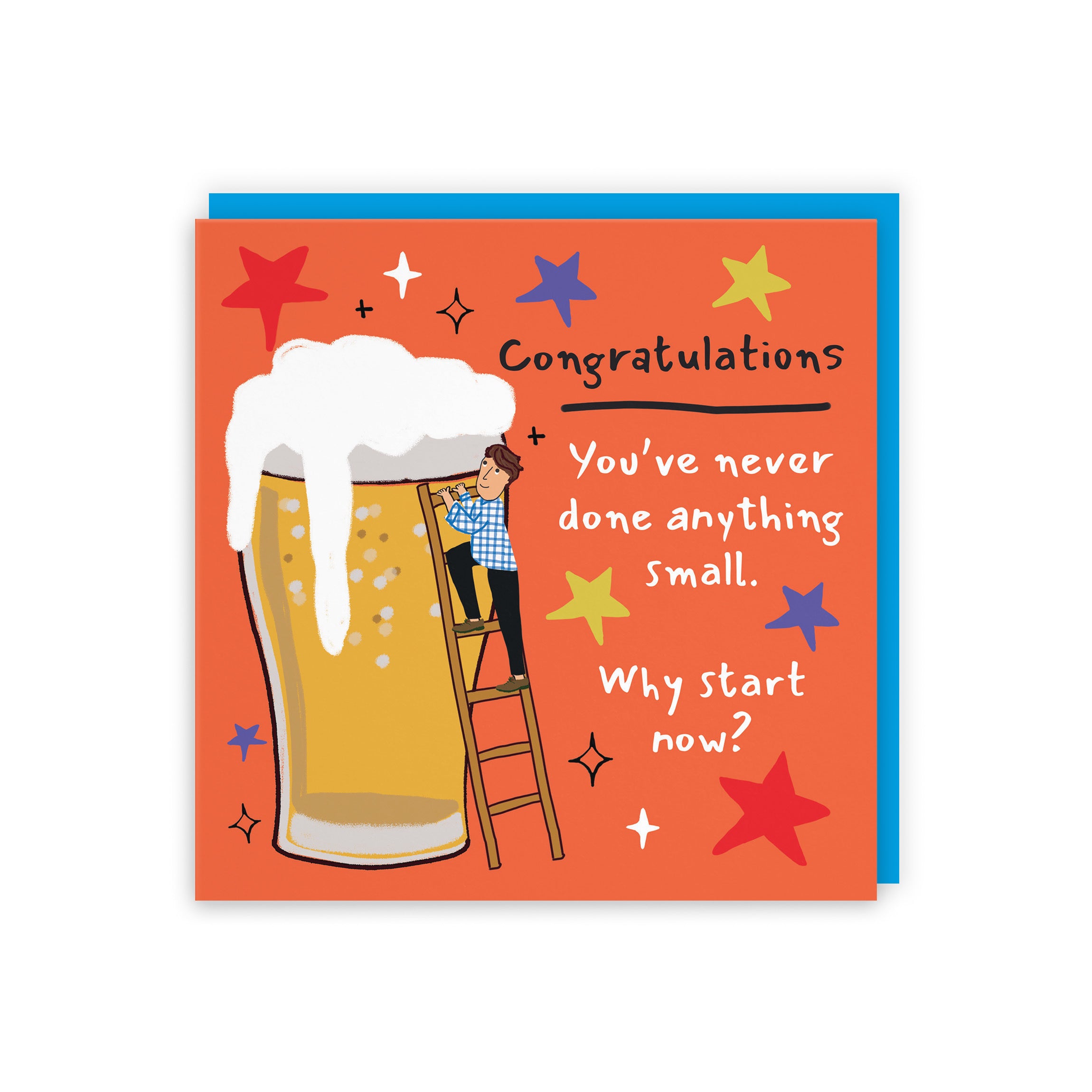 Men's Congratulations Card Big Beer Laugh Out Loud - Default Title (GK00321)