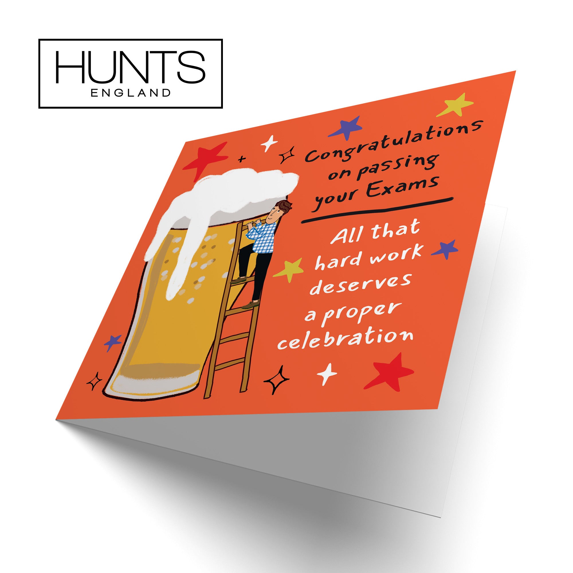 Men's Exams Congratulations Card Big Beer Laugh Out Loud - Default Title (GK00322)