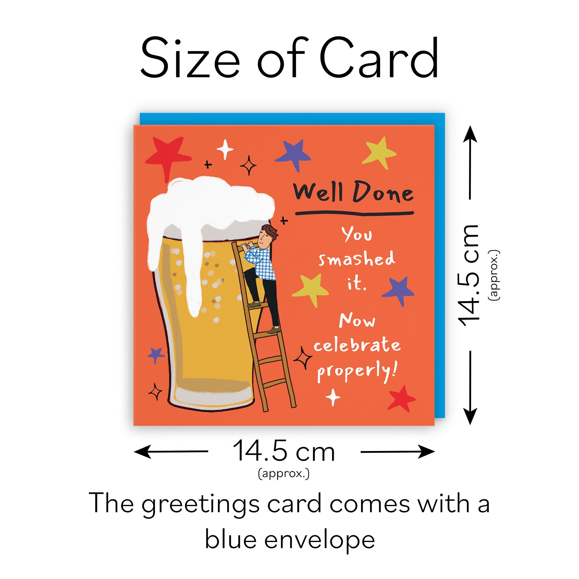 Men's Well Done Congratulations Card Big Beer Laugh Out Loud - Default Title (GK00325)