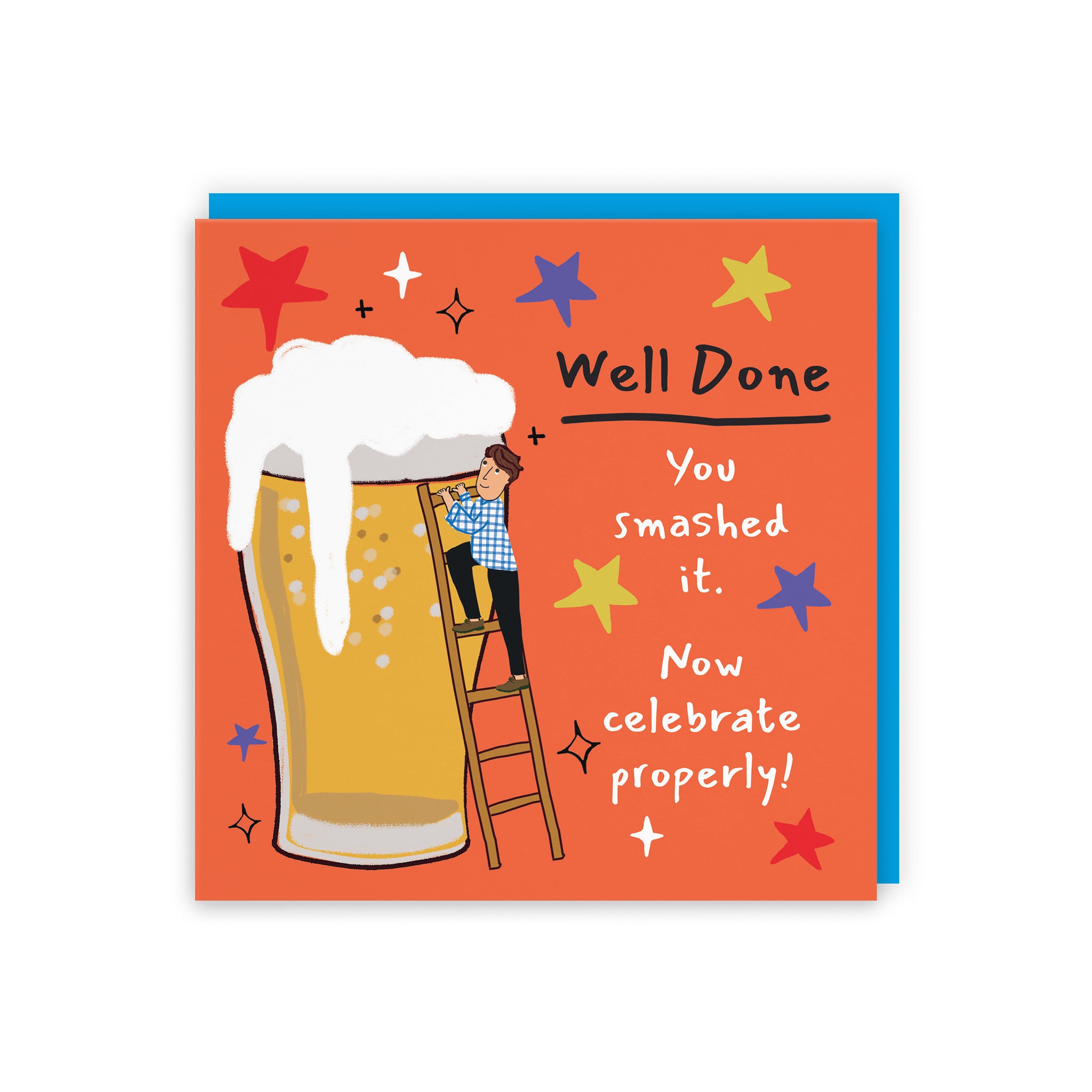 Men's Well Done Congratulations Card Big Beer Laugh Out Loud - Default Title (GK00325)