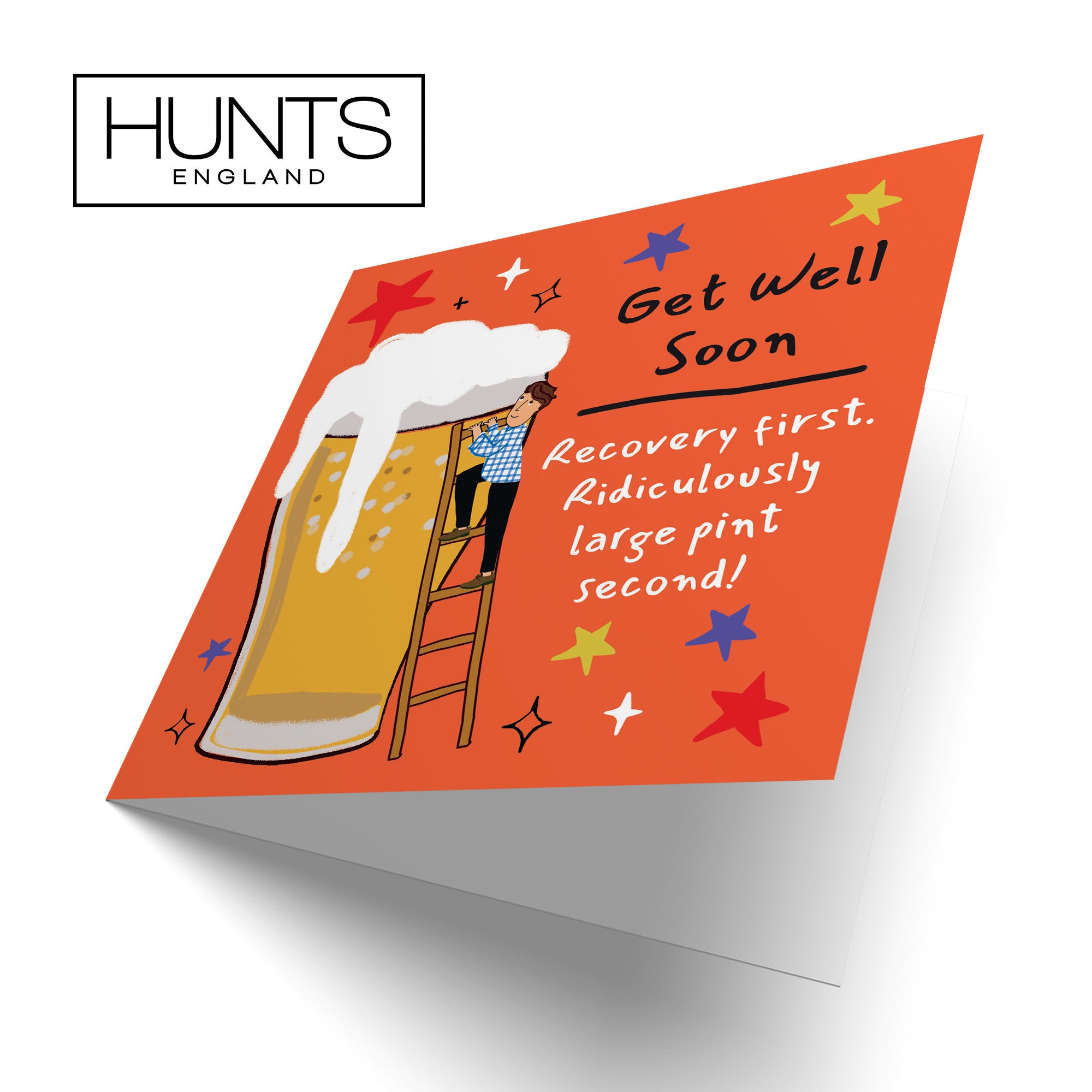 Men's Get Well Card Big Beer Laugh Out Loud - Default Title (GK00329)