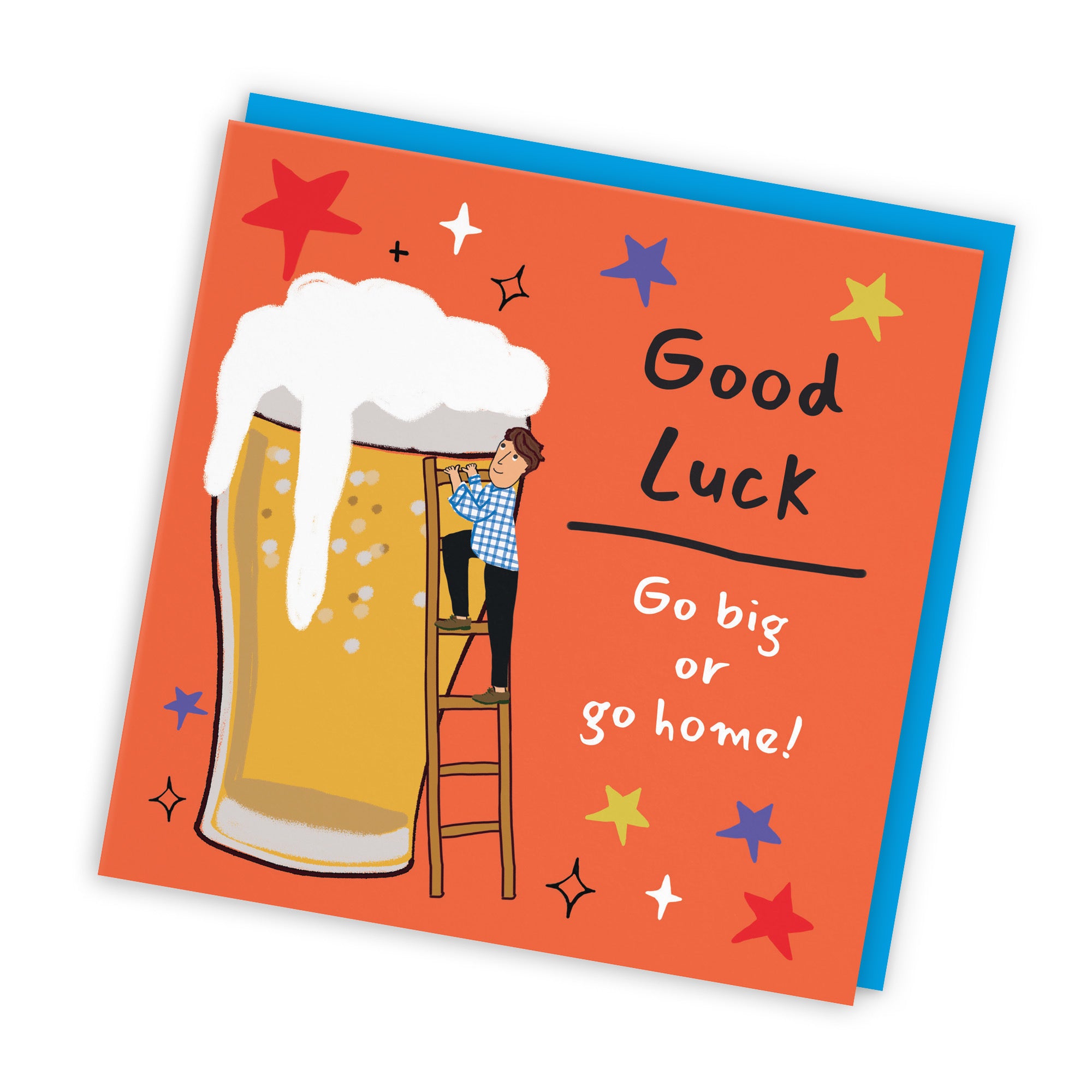 Men's Good Luck Card Big Beer Laugh Out Loud - Default Title (GK00332)