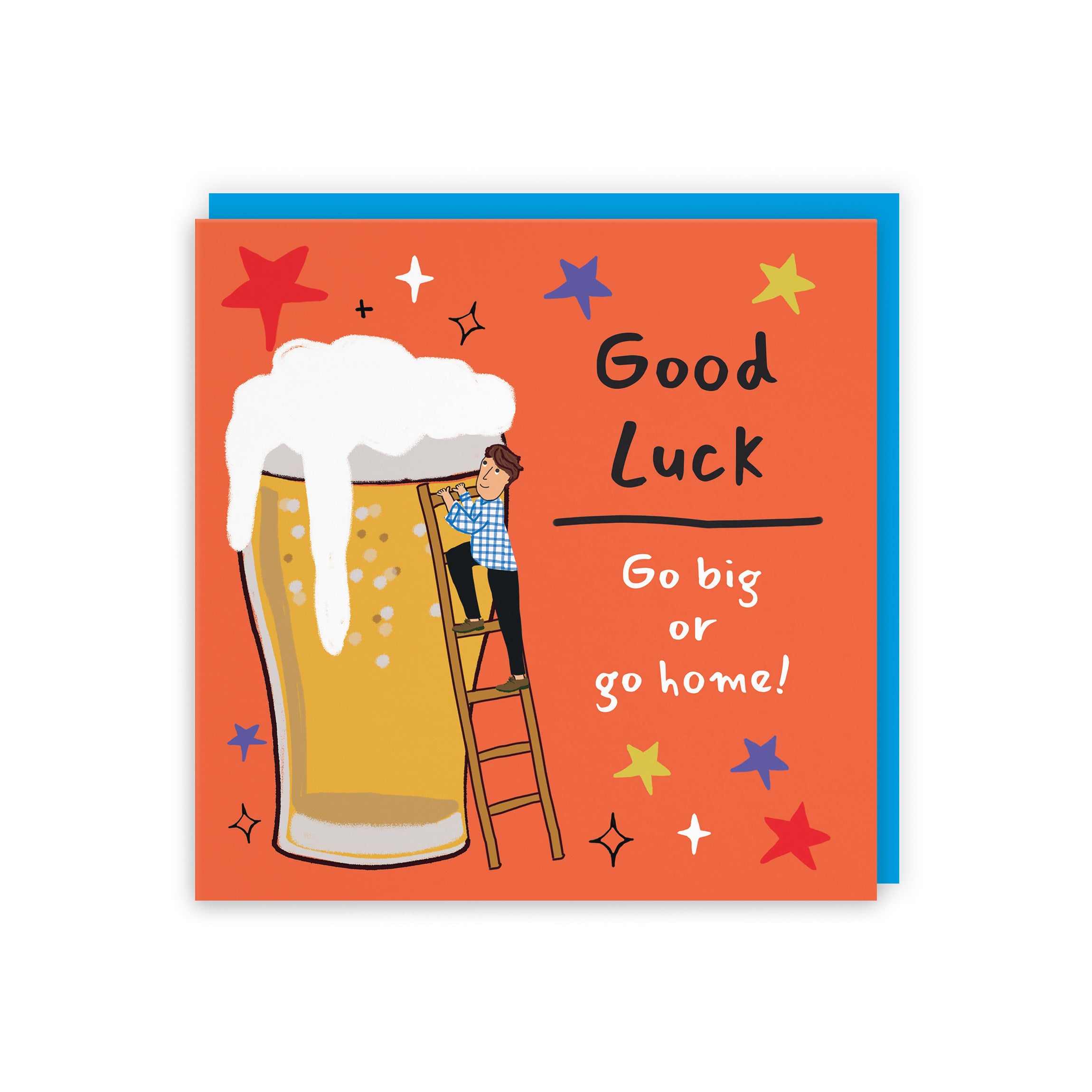 Men's Good Luck Card Big Beer Laugh Out Loud - Default Title (GK00332)