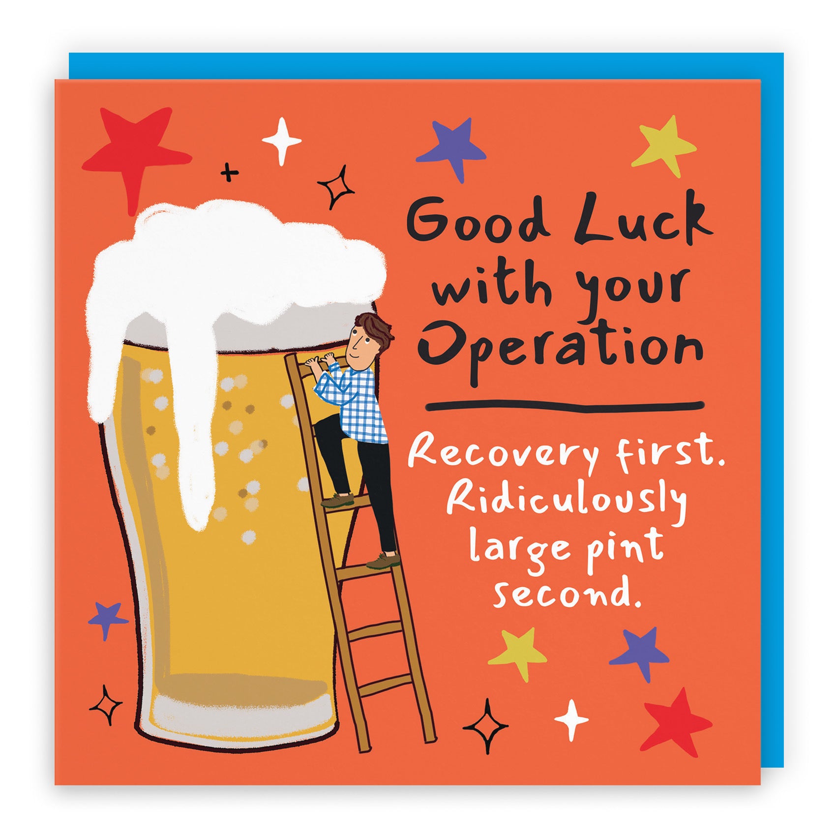 Men's Operation Good Luck Card Big Beer Laugh Out Loud - Default Title (GK00334)