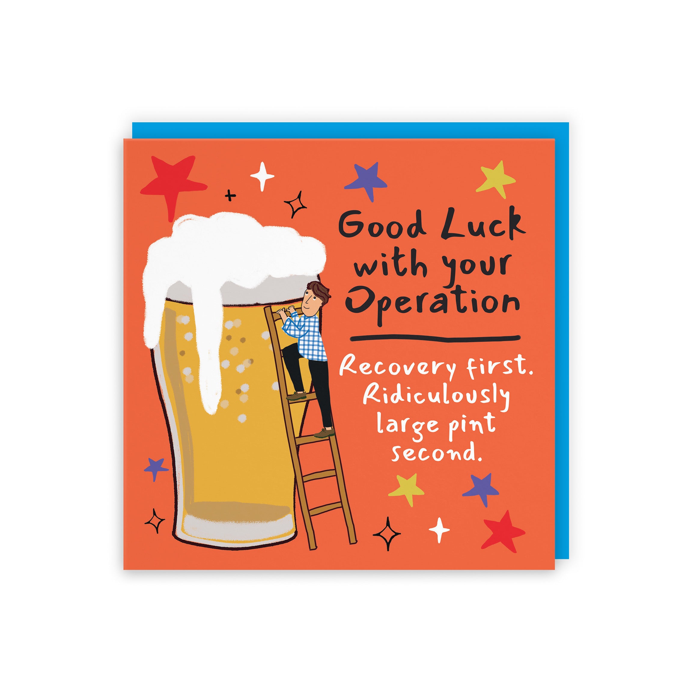 Men's Operation Good Luck Card Big Beer Laugh Out Loud - Default Title (GK00334)