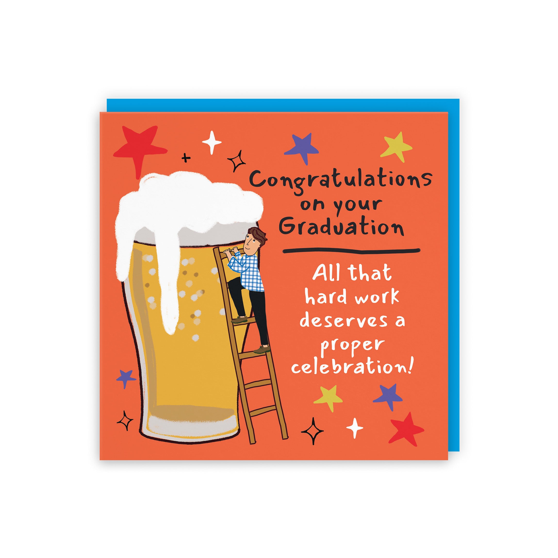 Men's Graduation Card Big Beer Laugh Out Loud - Default Title (GK00335)