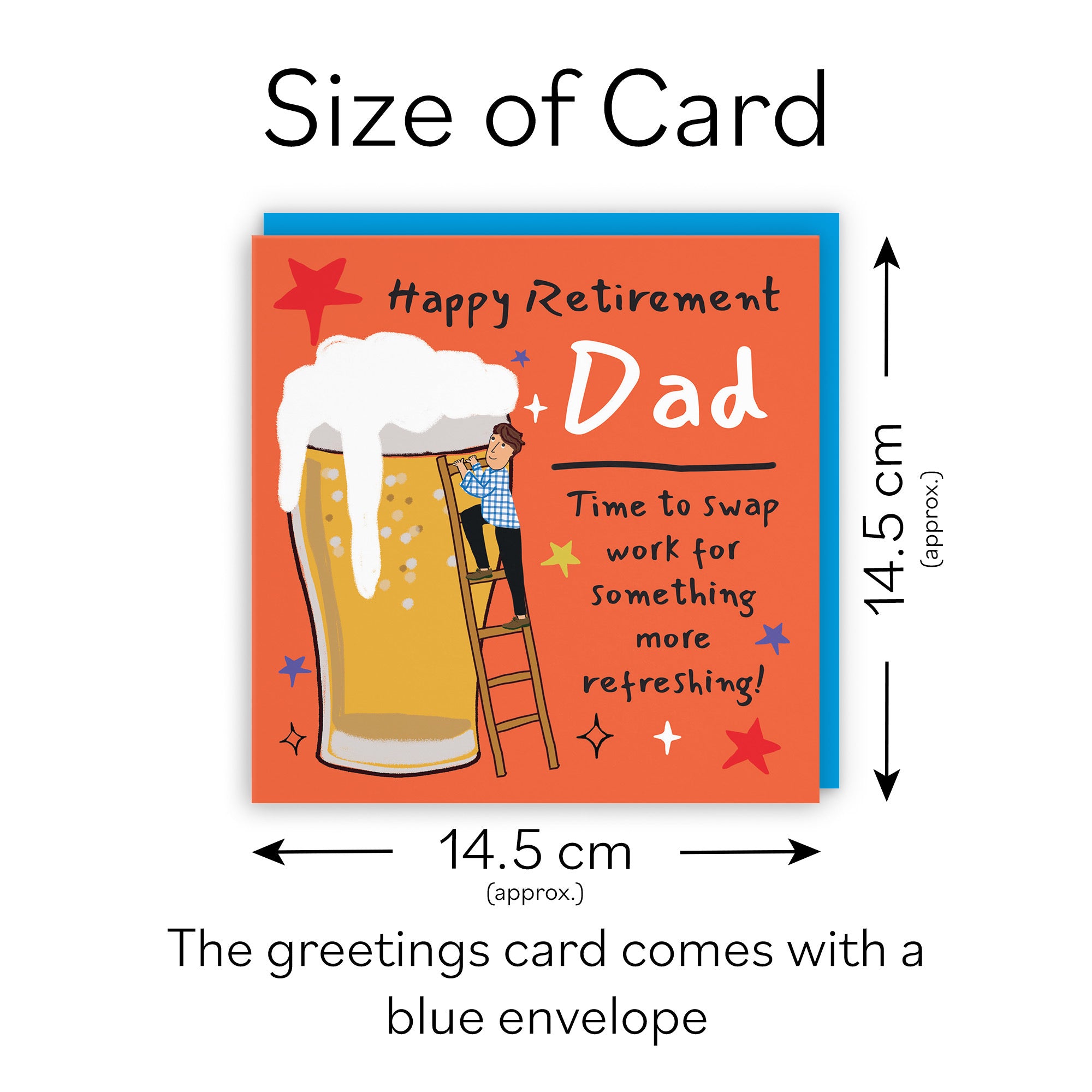 Dad Retirement Card Big Beer Laugh Out Loud - Default Title (GK00339)